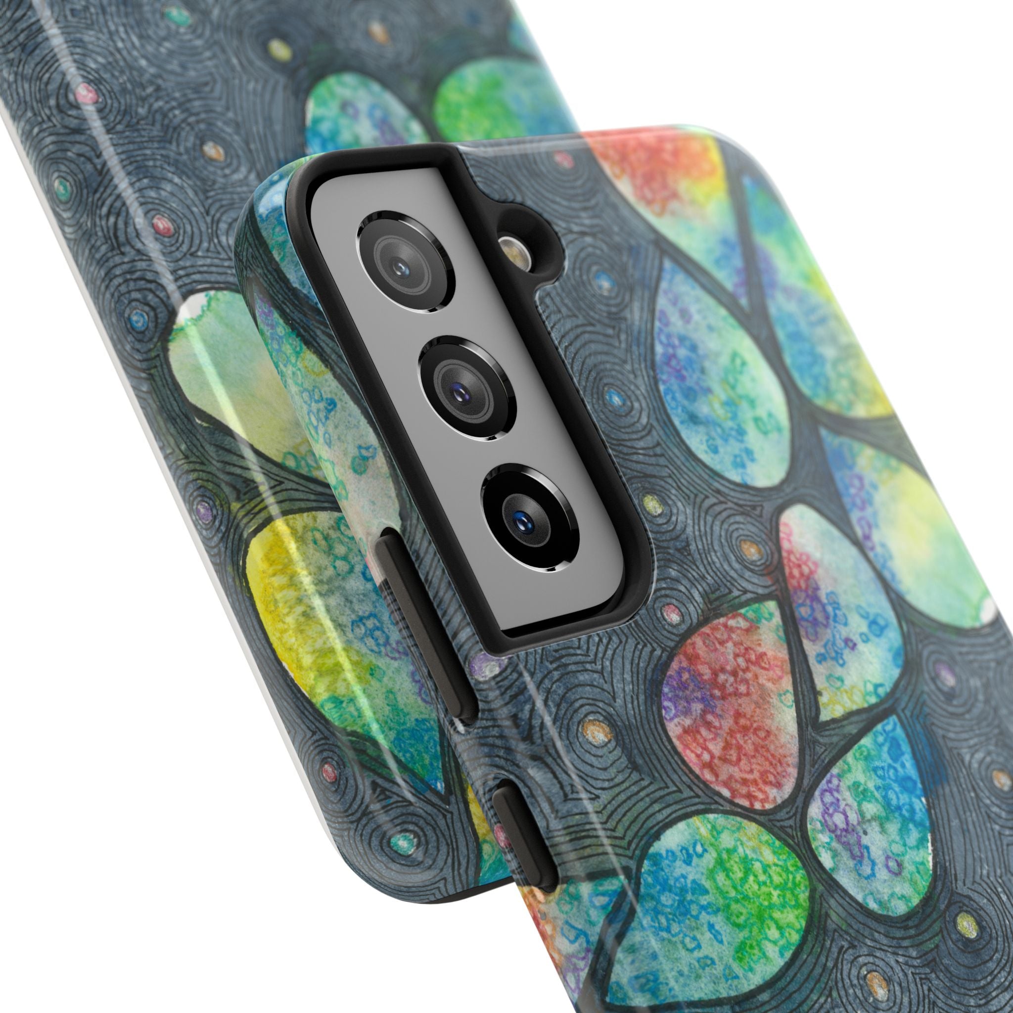 Tough Phone Case - All iPhones and Samsung Galaxys - Exciting Abstract Design #30 Give Us A Minute