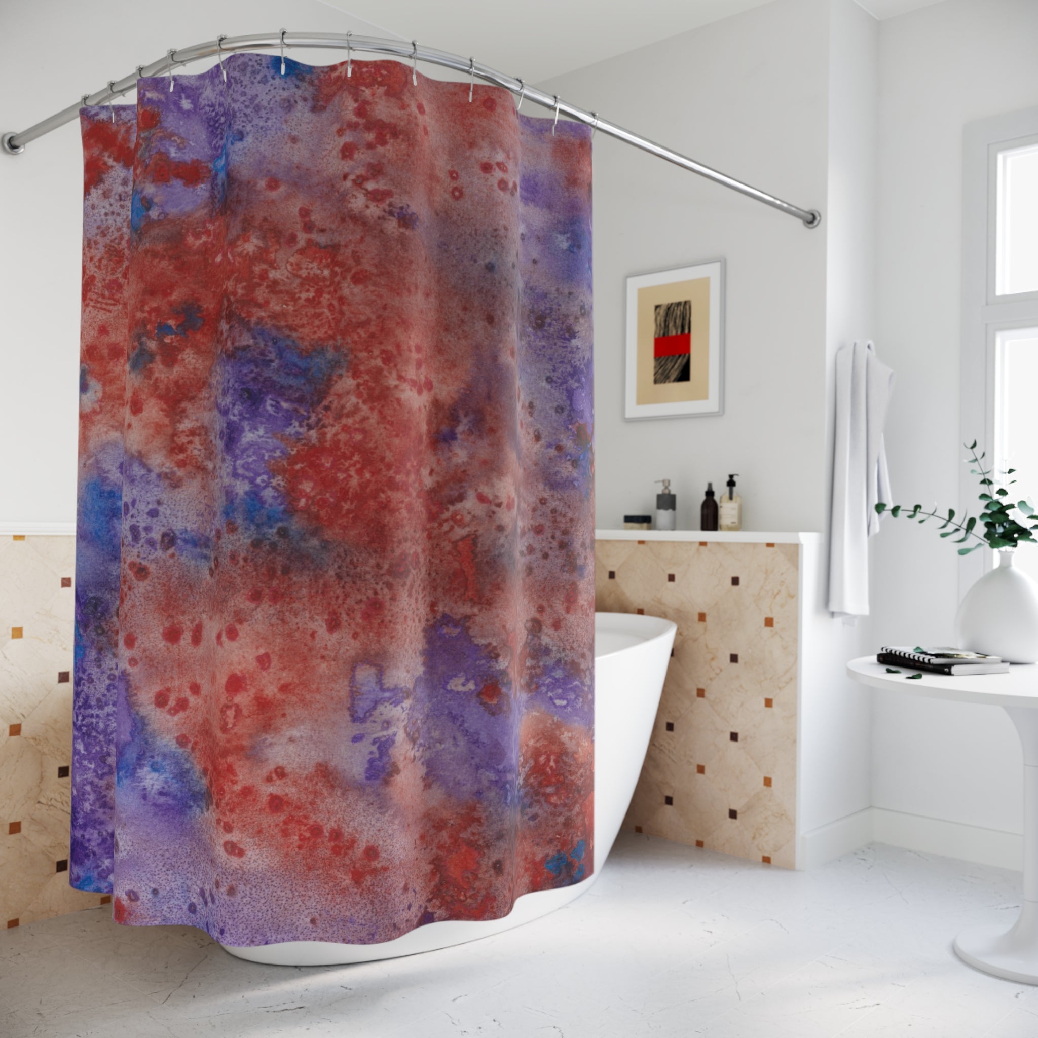 Beautiful Shower Curtains to Refresh Your Bathroom. Colourful Abstract Designs. Perfect For Your Bathroom or Special House-Warming Gift #51 In The Beginning