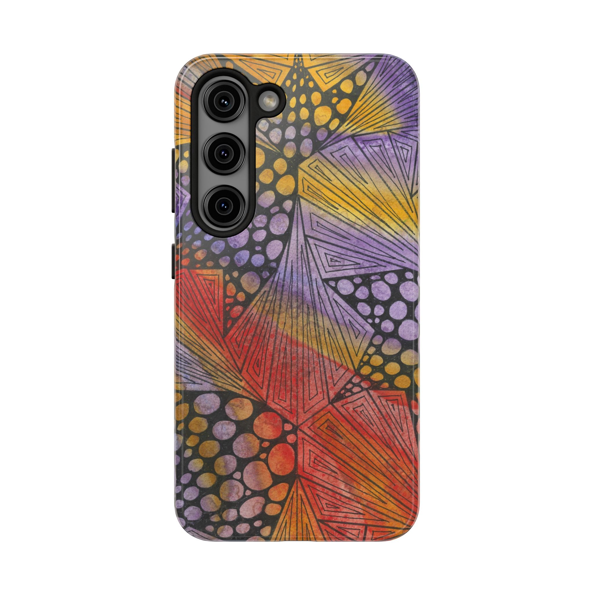 Tough Phone Case - All iPhones and Samsung Galaxys - Exciting Abstract Design #82 Fighting Delusions