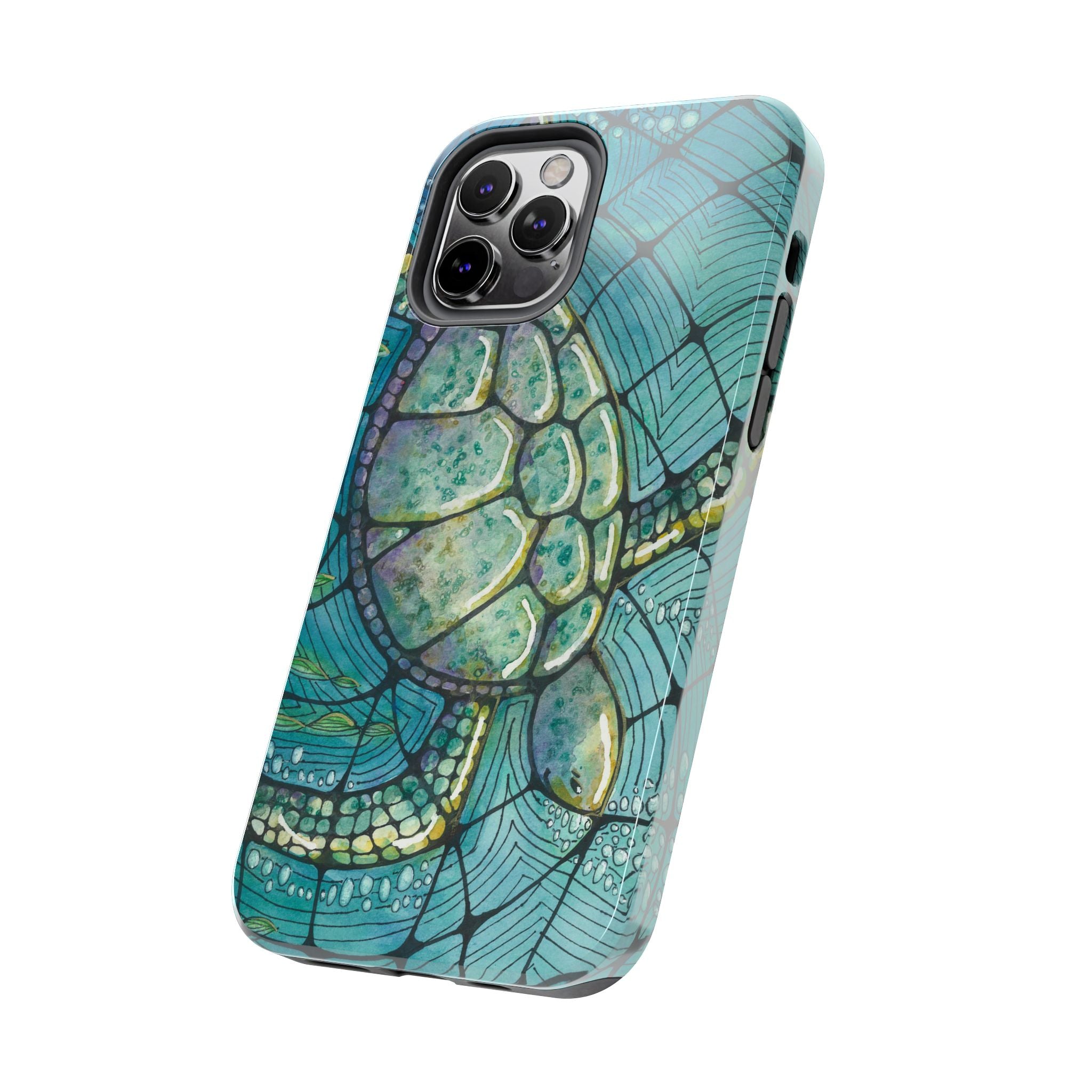 Tough Phone Case - All iPhones and Samsung Galaxys - Exciting Abstract Design #73 Turtling Along