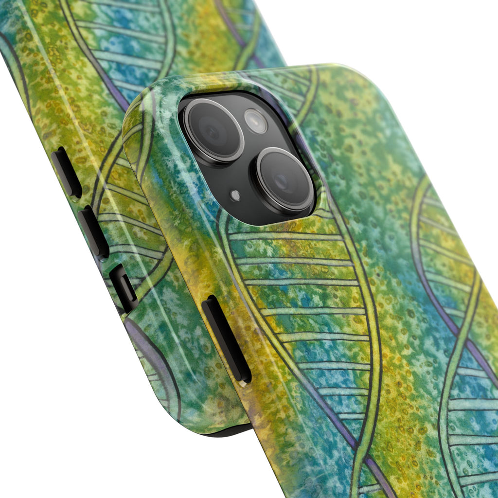 Tough Phone Case - All iPhones and Samsung Galaxys - Exciting Abstract Design #99 Crop of DNA