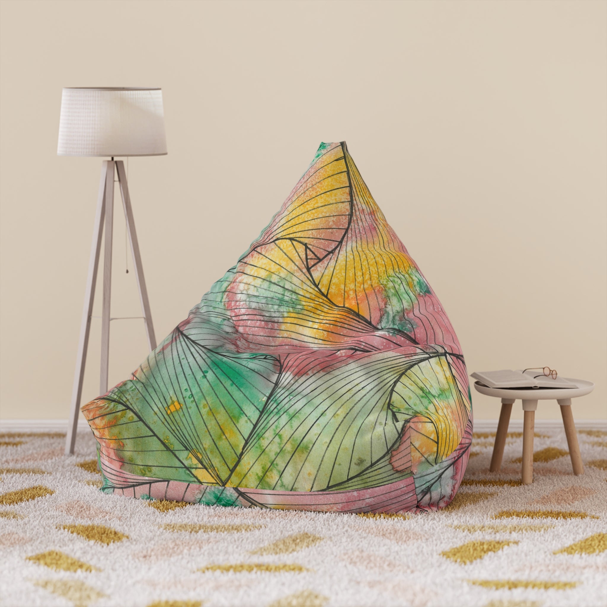 Bean Bag Chair Covers For Indoor & Outdoor - 2 Sizes - Exciting Abstract Design #70 What's It All About Alfie?