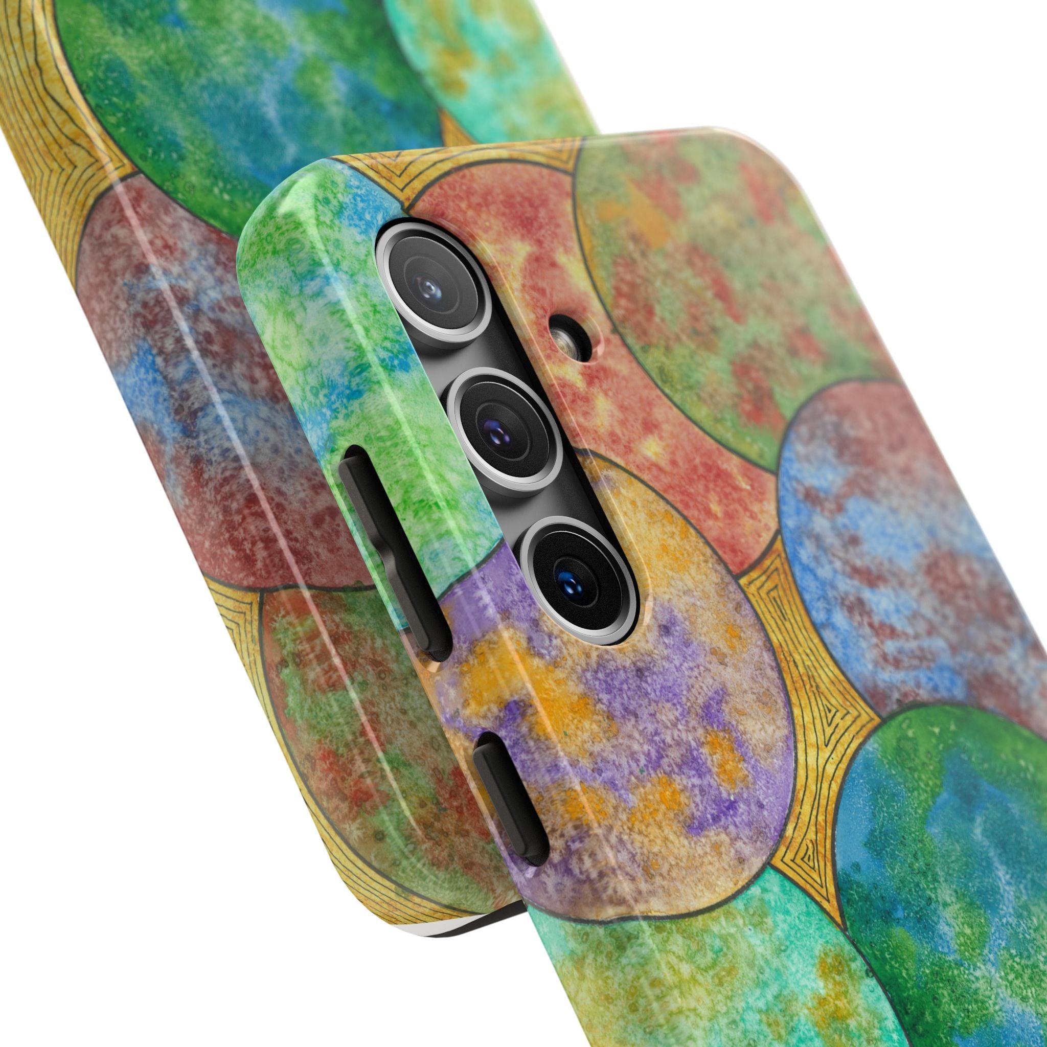 Tough Phone Case - All iPhones and Samsung Galaxys - Exciting Abstract Design #61 Worlds Apart