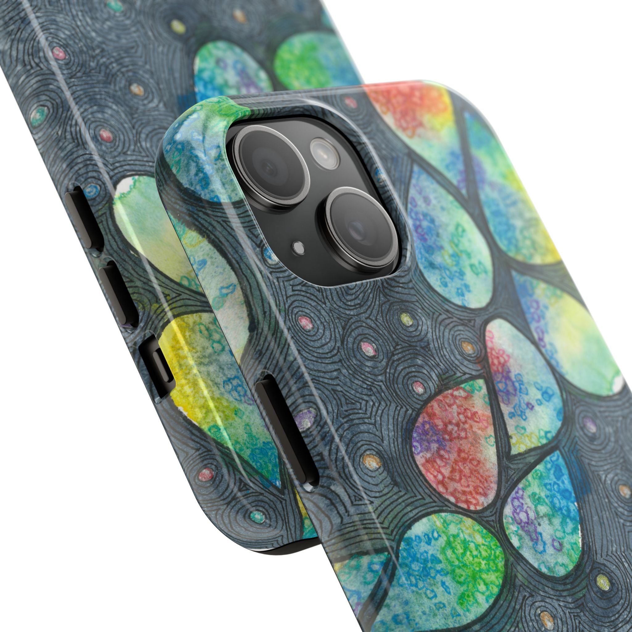 Tough Phone Case - All iPhones and Samsung Galaxys - Exciting Abstract Design #30 Give Us A Minute