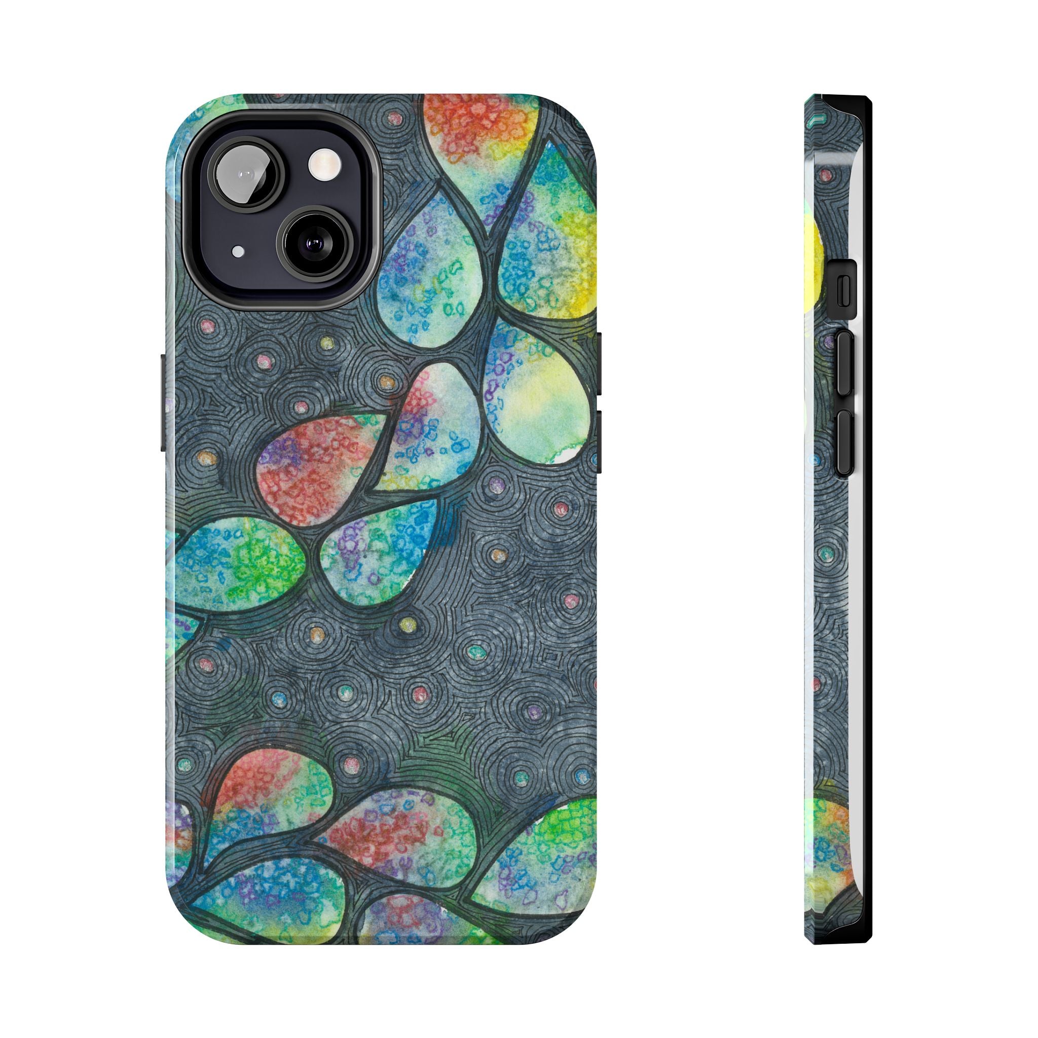Tough Phone Case - All iPhones and Samsung Galaxys - Exciting Abstract Design #30 Give Us A Minute