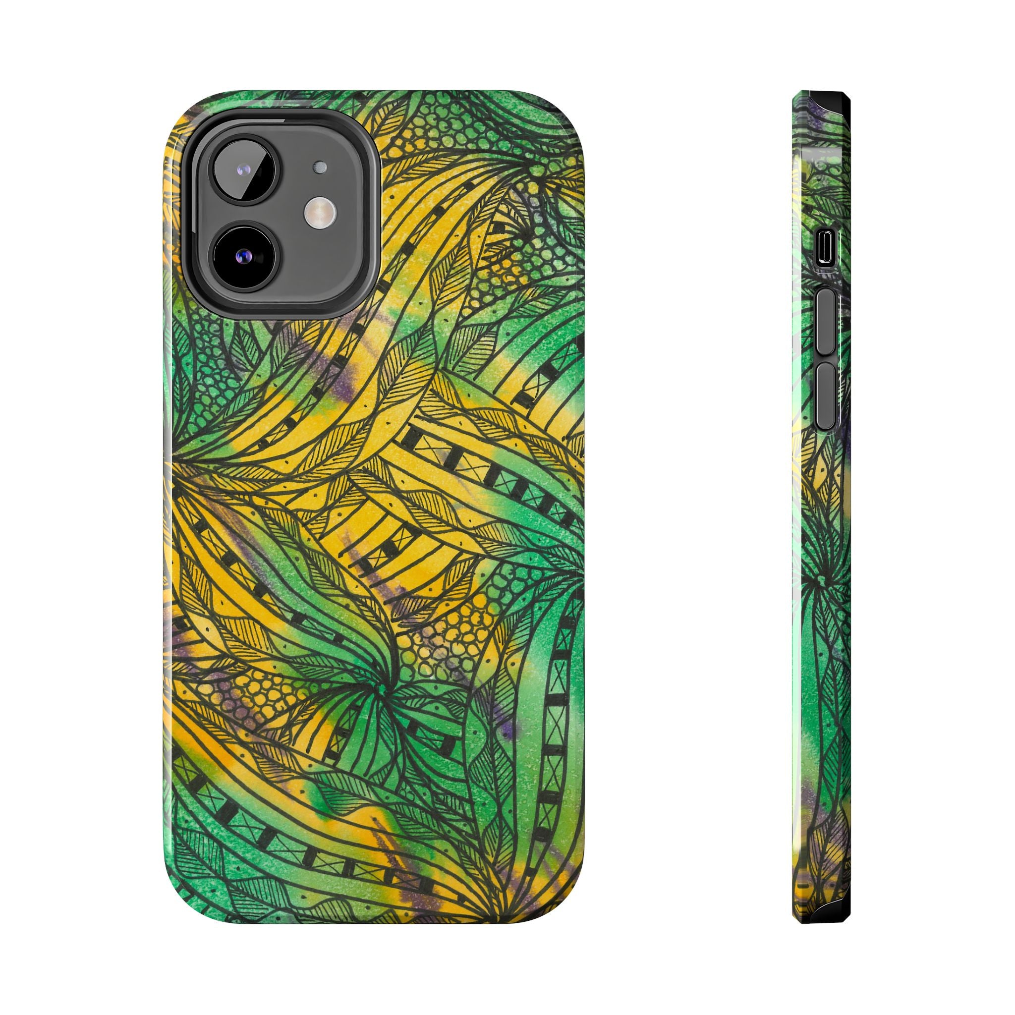 Tough Phone Case - All iPhones and Samsung Galaxys - Exciting Abstract Design #37 Shubbery!