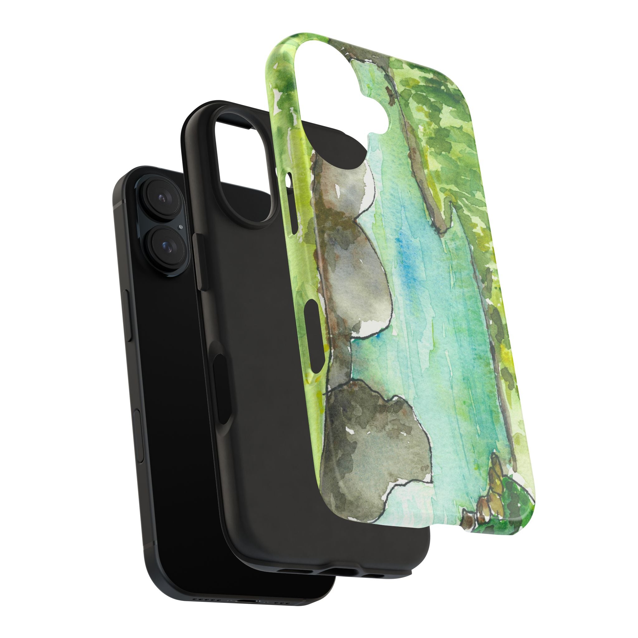 Tough Phone Case - All iPhones and Samsung Galaxys - Exciting Abstract Design #88 Tara River - Montenegro