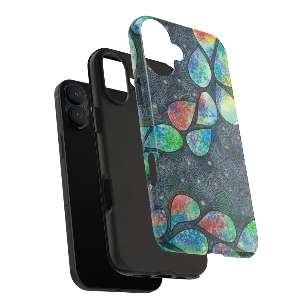 Tough Phone Case - All iPhones and Samsung Galaxys - Exciting Abstract Design #30 Give Us A Minute