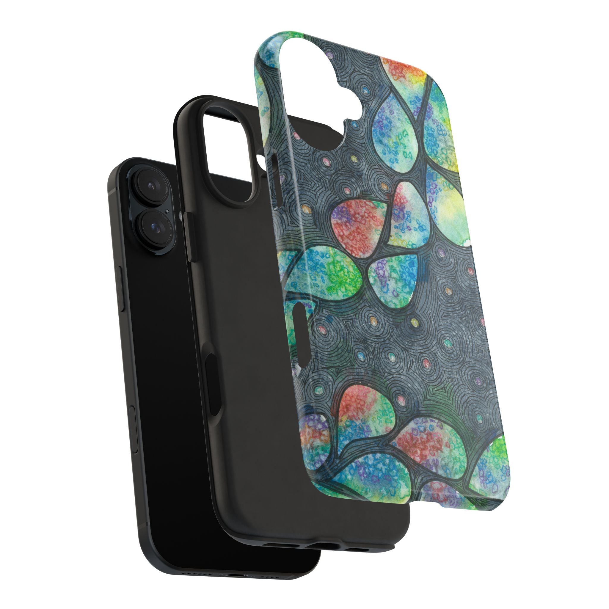 Tough Phone Case - All iPhones and Samsung Galaxys - Exciting Abstract Design #30 Give Us A Minute