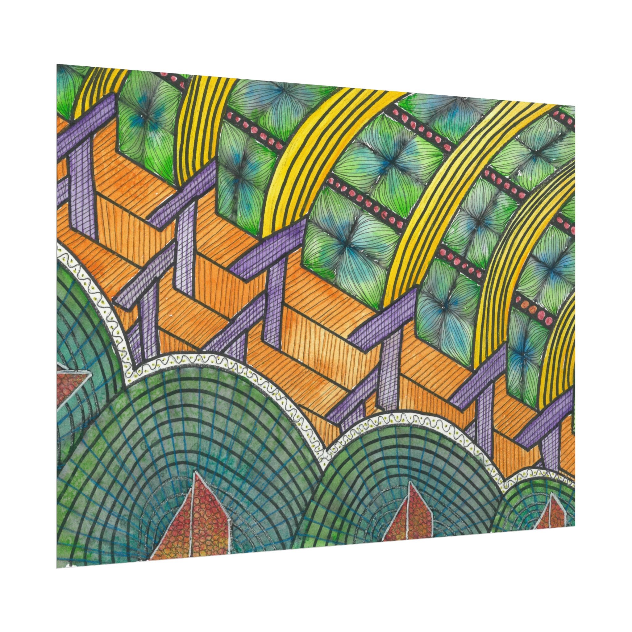 Large Colourful Wall Art, Posters & Prints, For Office, Bedroom or Living Room, or Special Gift #31 T'Eye Land