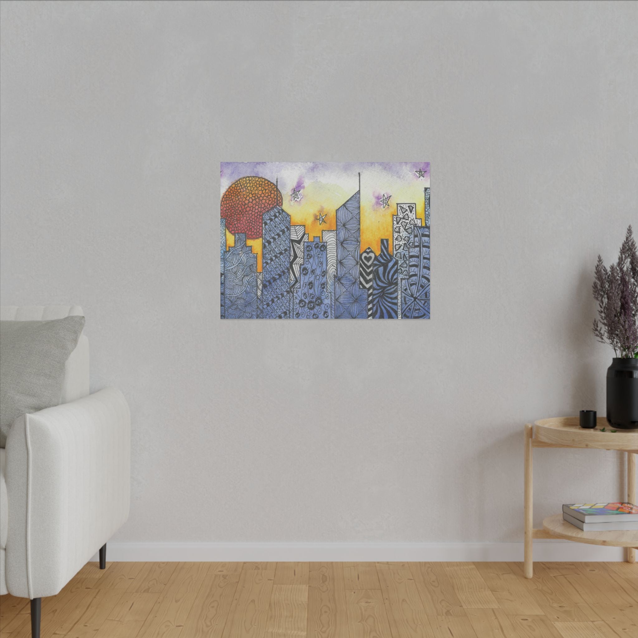 Large Colourful Wall Art, Canvas Prints, For Office, Bedroom or Living Room, or Special Gift #5 In The Shadows