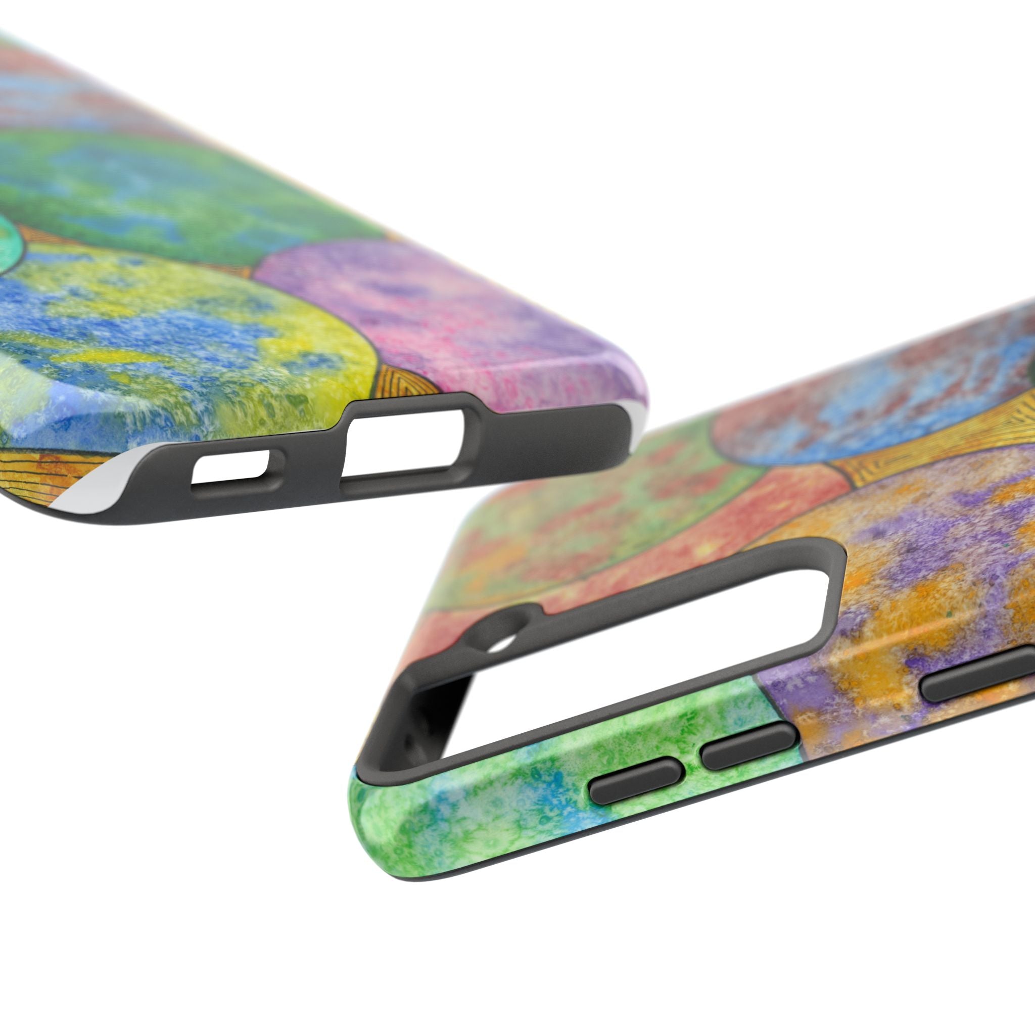 Tough Phone Case - All iPhones and Samsung Galaxys - Exciting Abstract Design #61 Worlds Apart