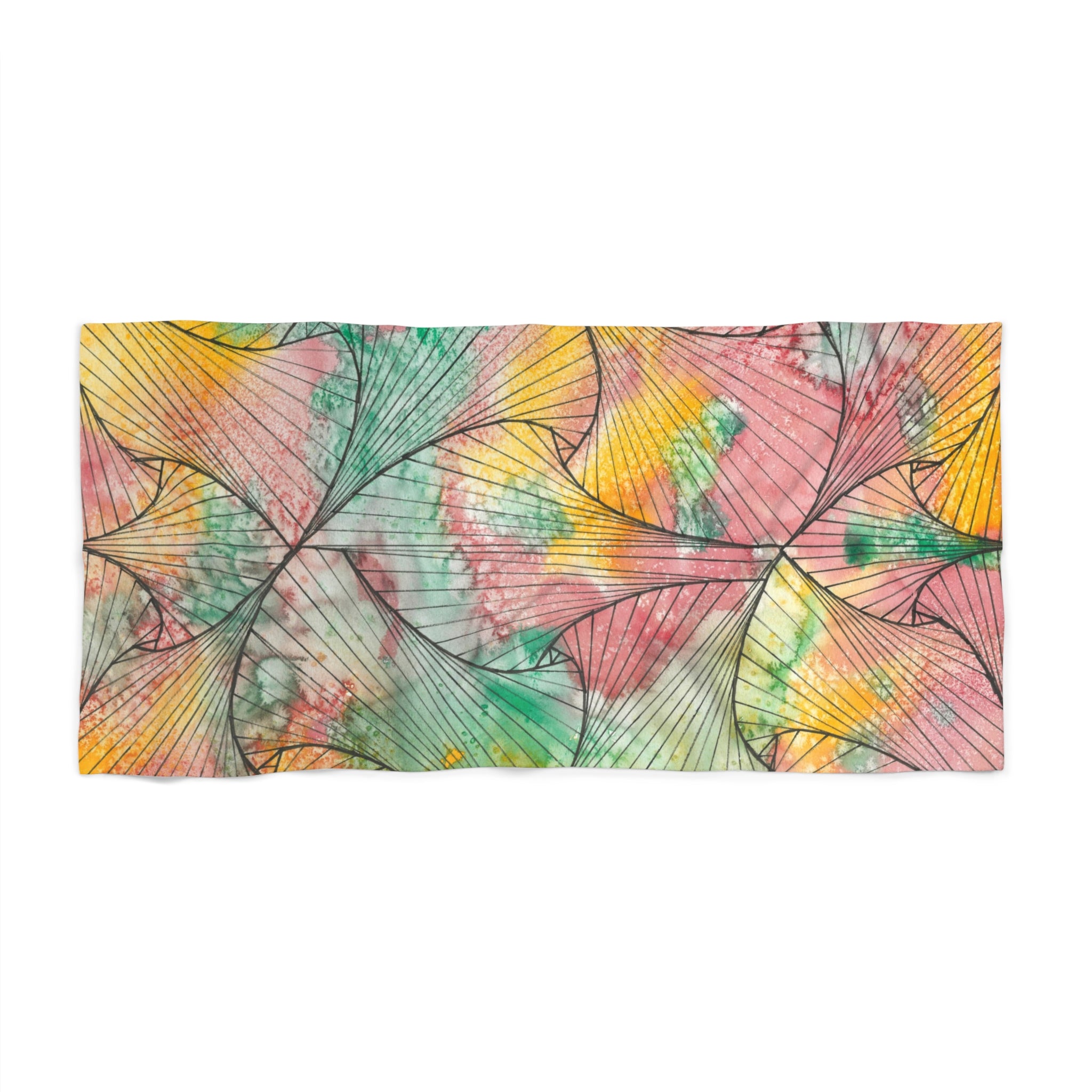 Colourful Abstract Beach Towels, Cotton Loop backing for Durability, 2 Sizes.  For Family and friends or a Special Gift #70 Whats It All About Alfie