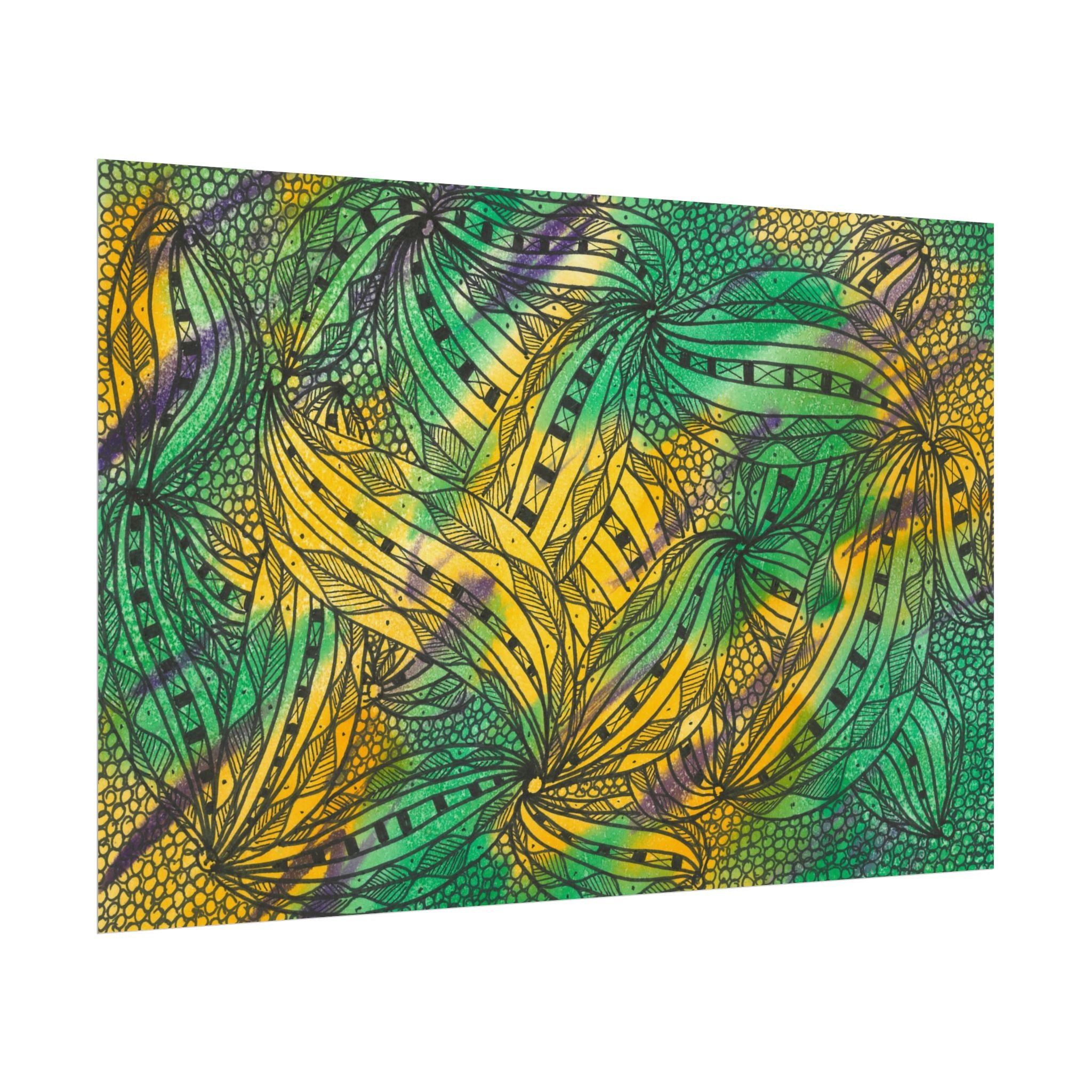 Large Colourful Wall Art, Posters & Prints, For Office, Bedroom or Living Room, or Special Gift #37 Shubbery!
