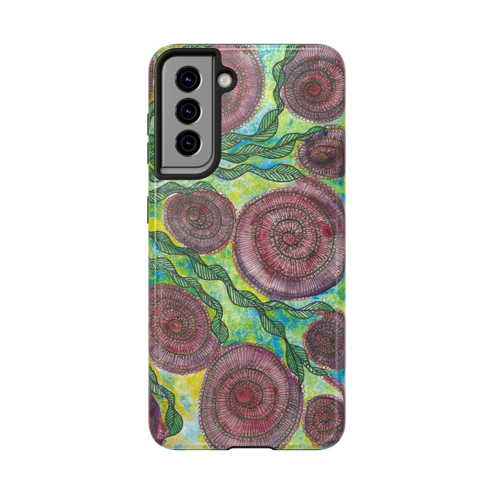 Tough Phone Case - All iPhones and Samsung Galaxys - Exciting Abstract Design #35 Beetroot To Yourself