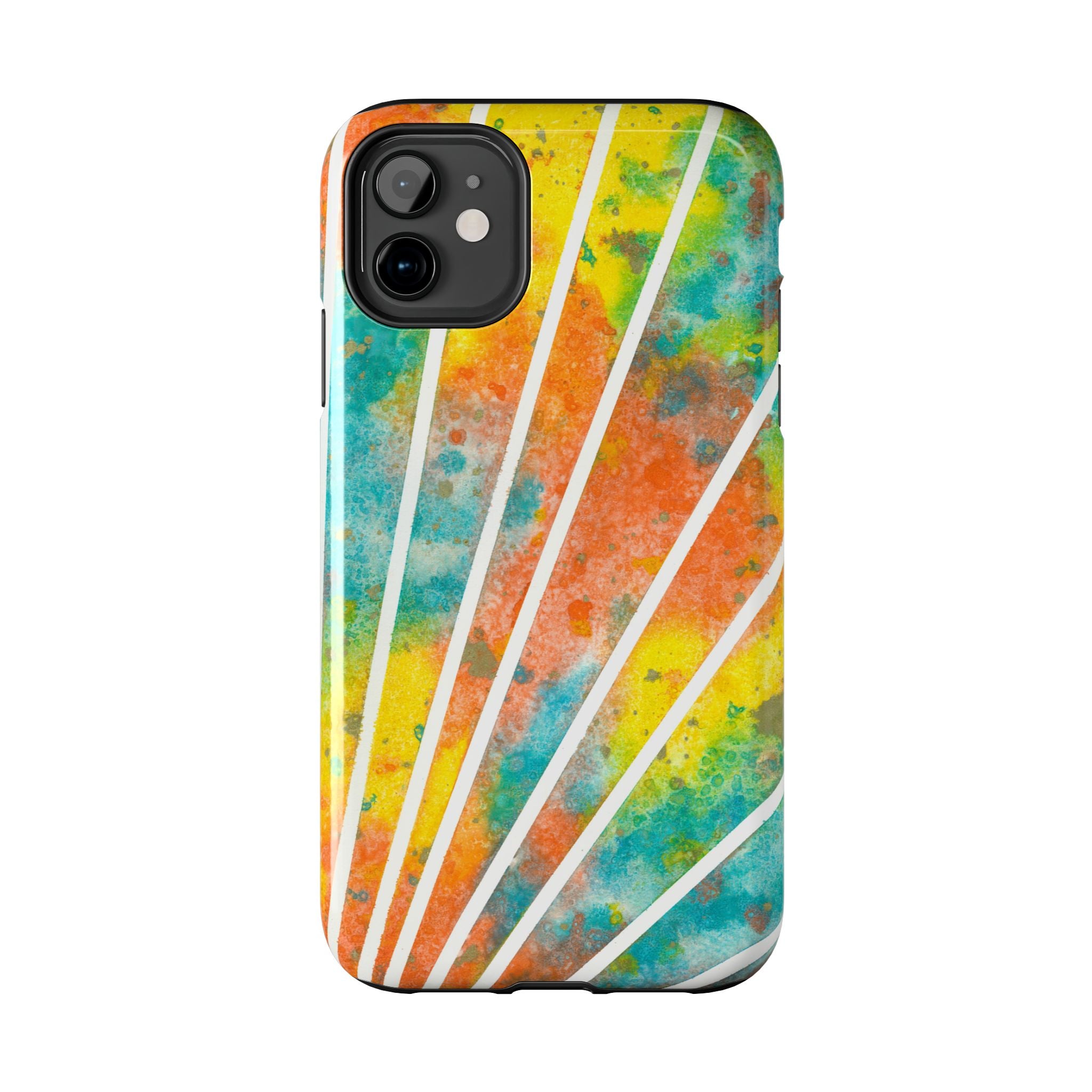 Tough Phone Case - All iPhones and Samsung Galaxys - Exciting Abstract Design #101 Your Energy Radiates