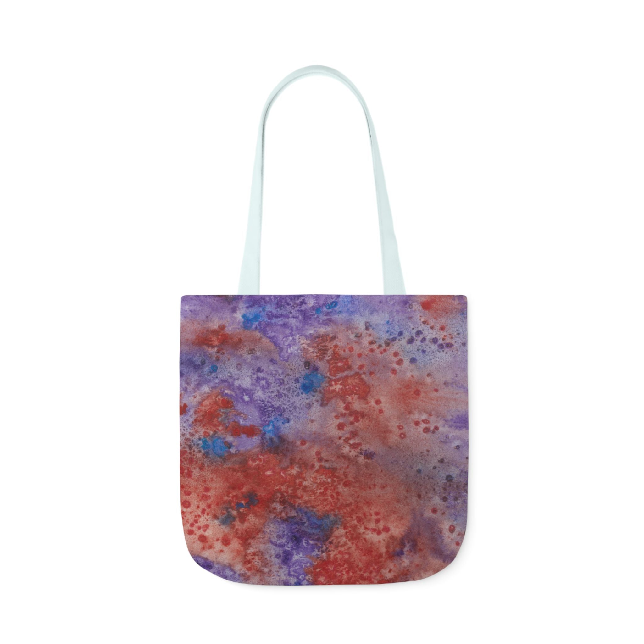 Canvas Tote Bags, Colourful Abstract Designs, 5-Color Straps, 3 Sizes.  For Family and friends or a Special Gift #51 In The Beginning