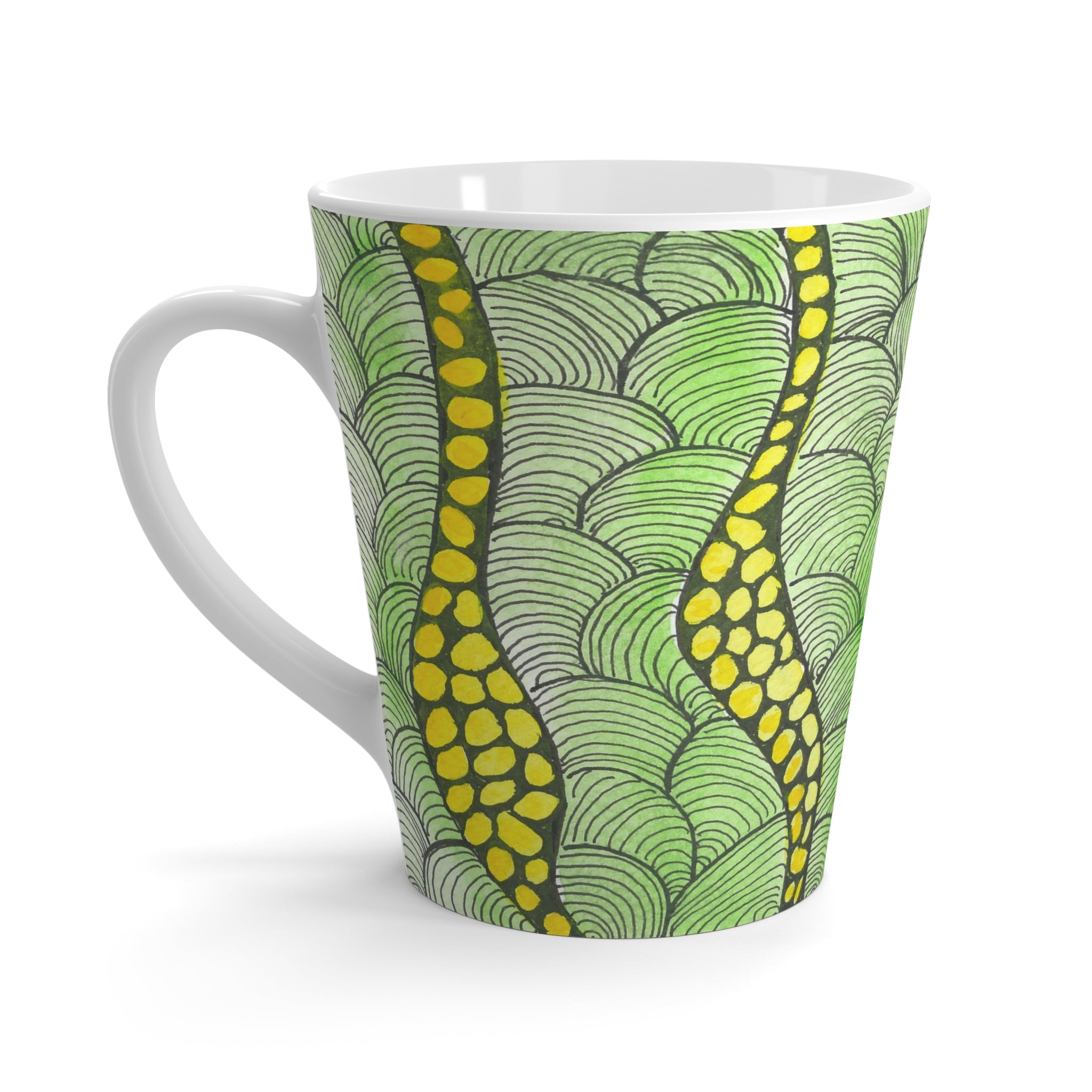 Coffee Mugs and Cups. Colourful Abstract Designs. Perfect for Home, Office or Special Gift #13 Watcha Thinking