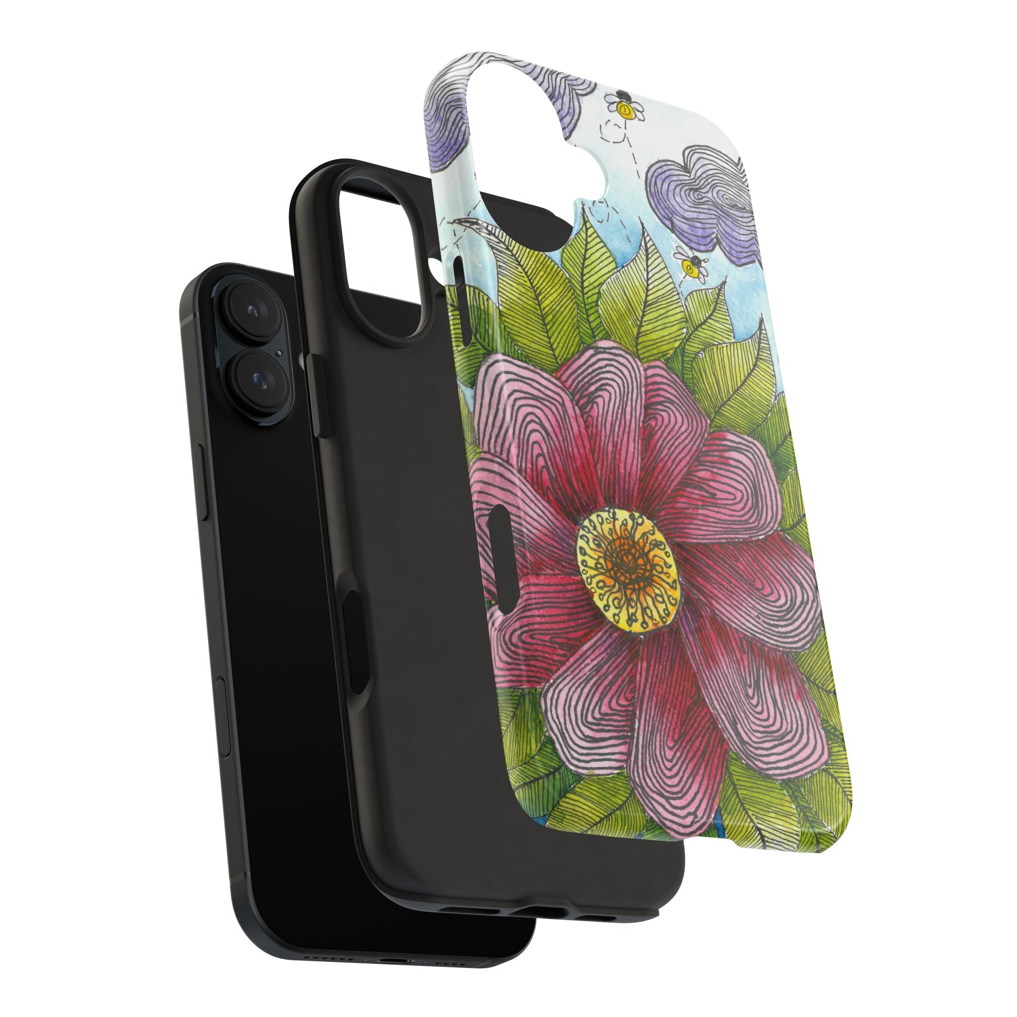Tough Phone Case - All iPhones and Samsung Galaxys - Exciting Abstract Design  #4 Bloom'n