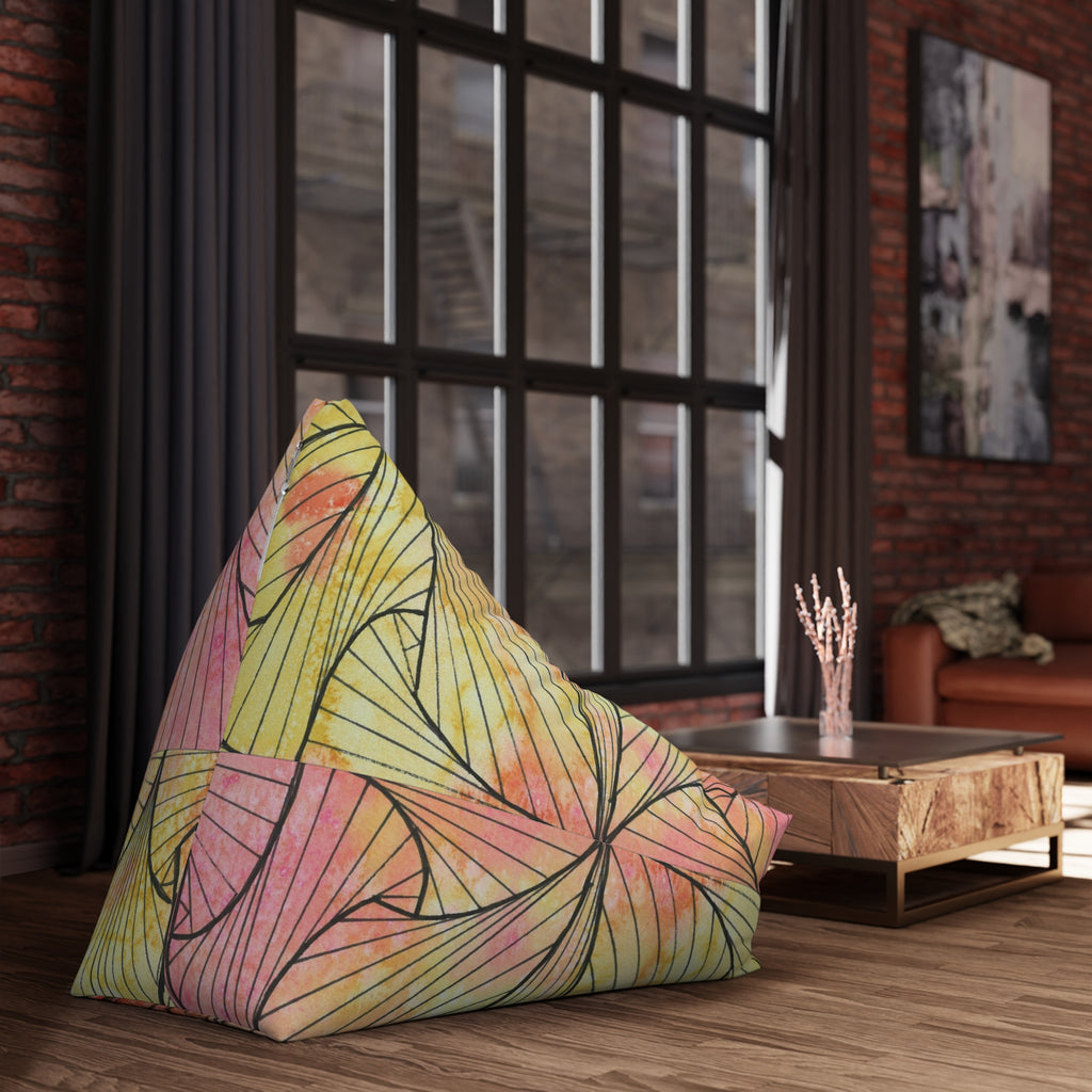 Bean Bag Chair Covers For Indoor & Outdoor - 2 Sizes - Exciting Abstract Design #39 Impossible They Said!