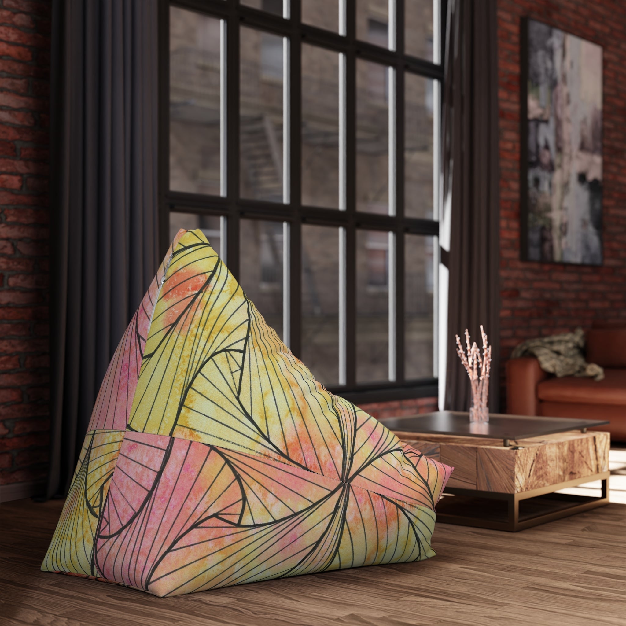 Bean Bag Chair Covers For Indoor & Outdoor - 2 Sizes - Exciting Abstract Design #39 Impossible They Said!