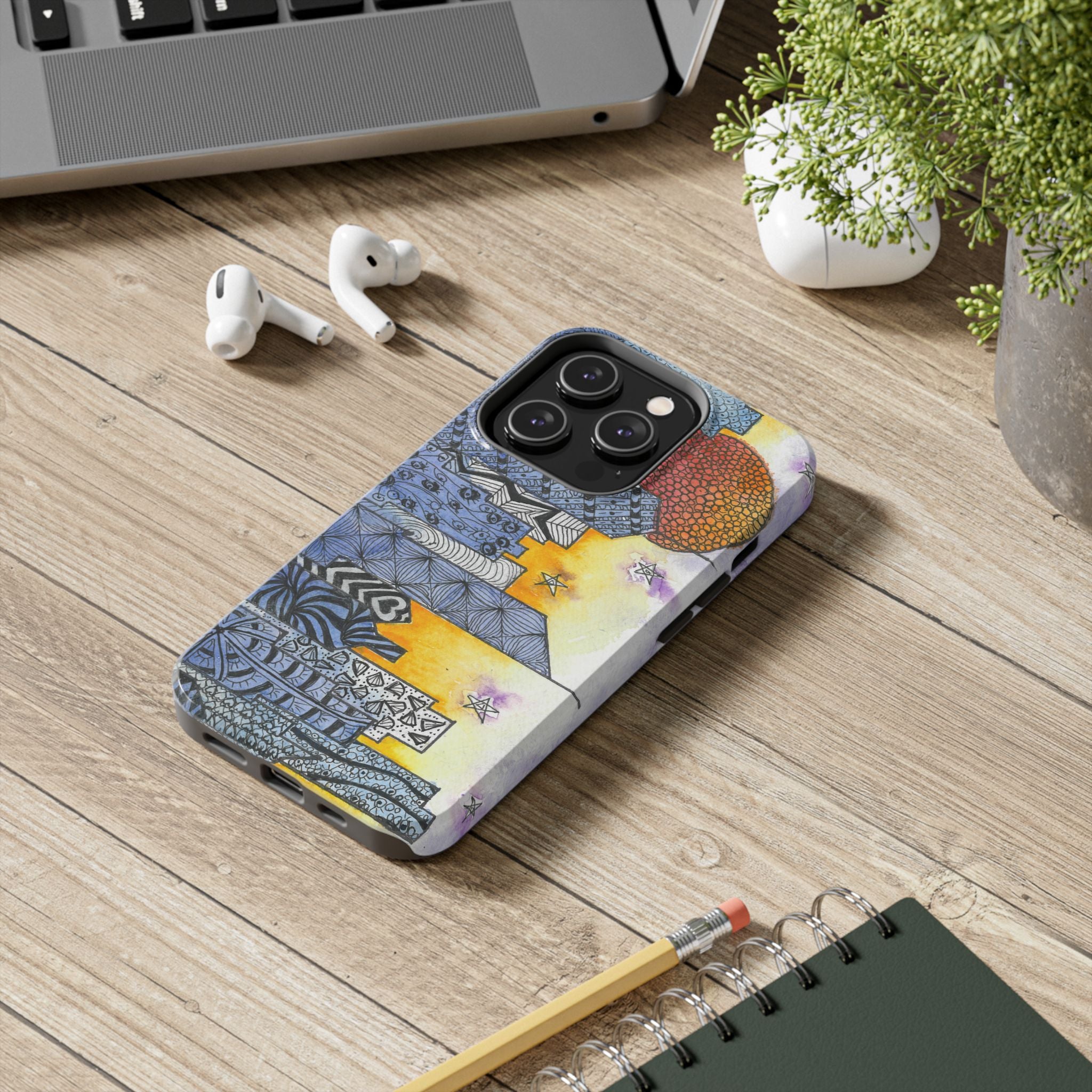 Tough Phone Case - All iPhones and Samsung Galaxys - Exciting Abstract Design #5 In The Shadows