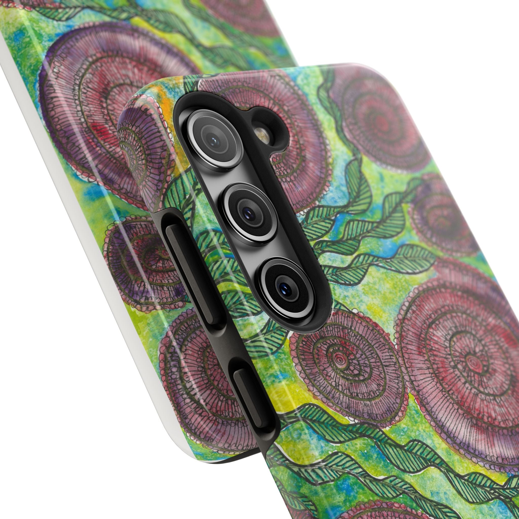 Tough Phone Case - All iPhones and Samsung Galaxys - Exciting Abstract Design #35 Beetroot To Yourself