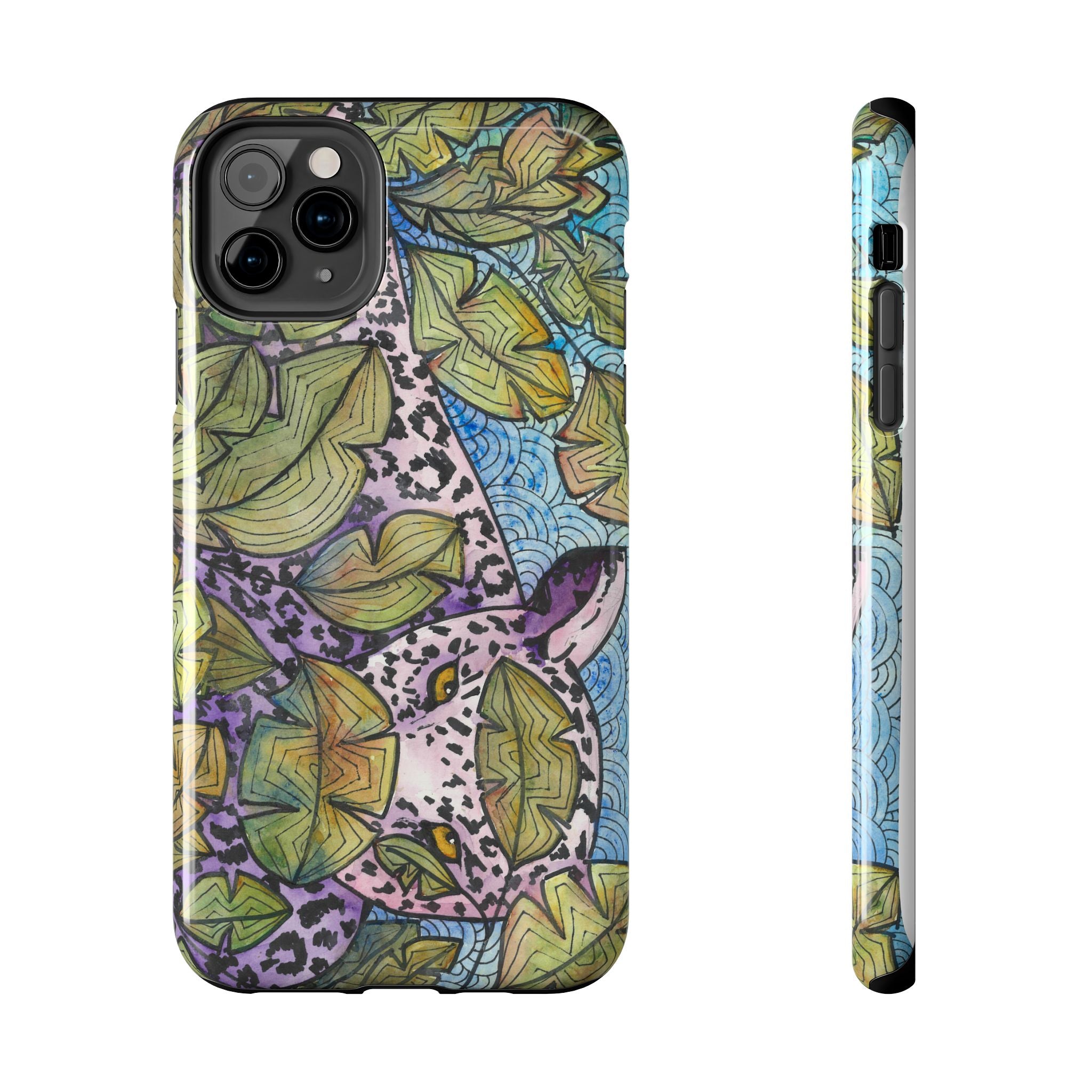 Tough Phone Case - All iPhones and Samsung Galaxys - Exciting Abstract Design #76 Purrfect Blend