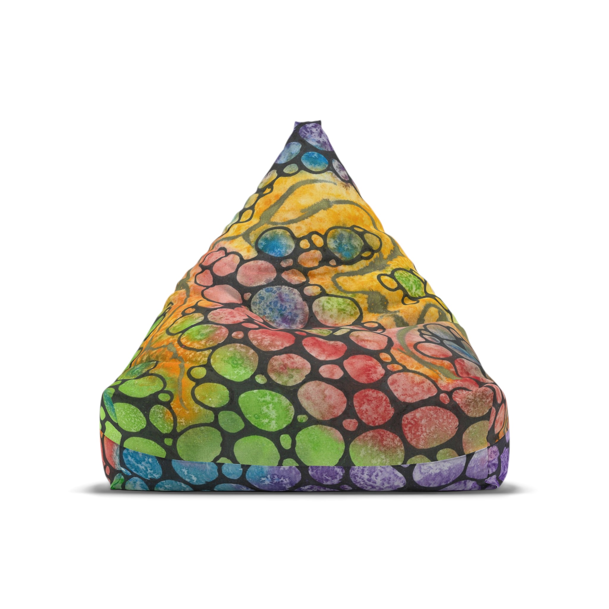 Bean Bag Chair Covers For Indoor & Outdoor - 2 Sizes - Exciting Abstract Design #77 River Of Dreams