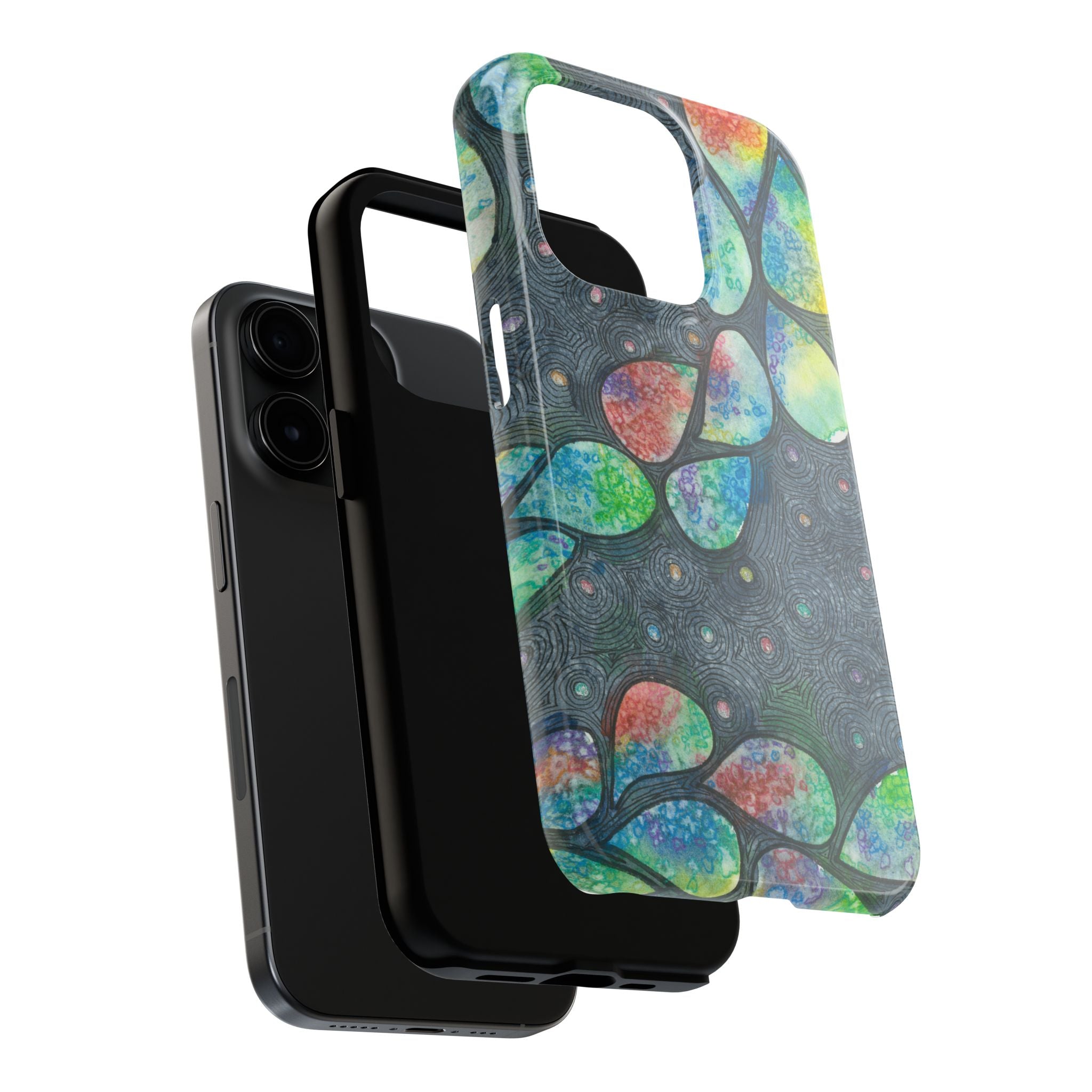 Tough Phone Case - All iPhones and Samsung Galaxys - Exciting Abstract Design #30 Give Us A Minute