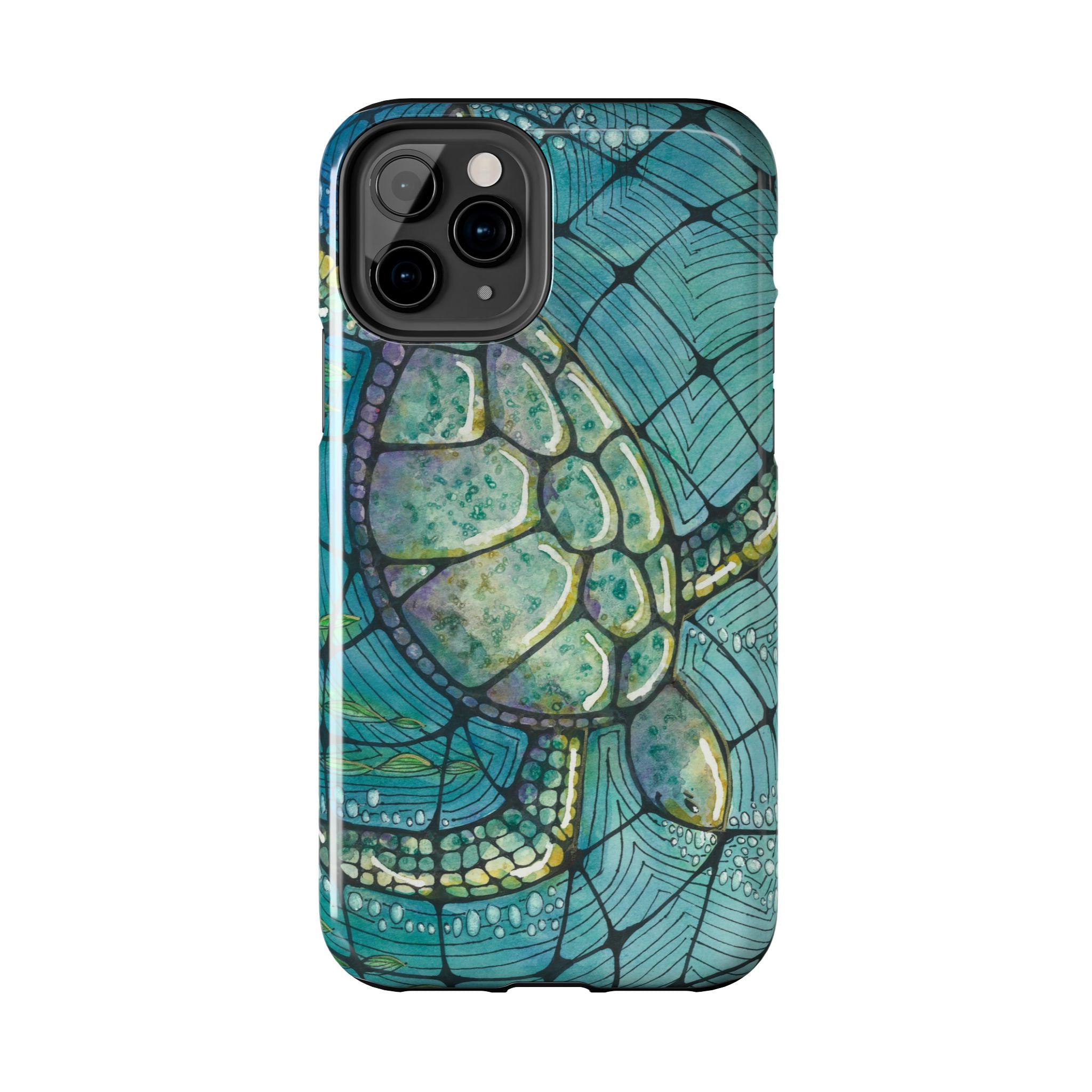 Tough Phone Case - All iPhones and Samsung Galaxys - Exciting Abstract Design #73 Turtling Along