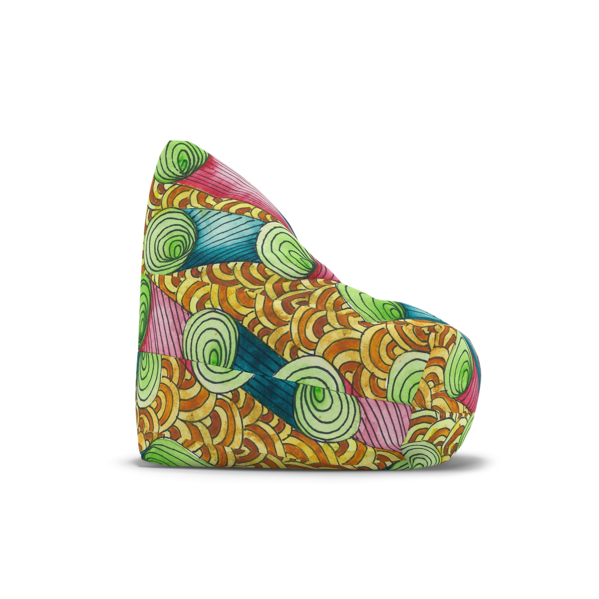 Bean Bag Chair Covers For Indoor & Outdoor - 2 Sizes - Exciting Abstract Design #93 On A Mission