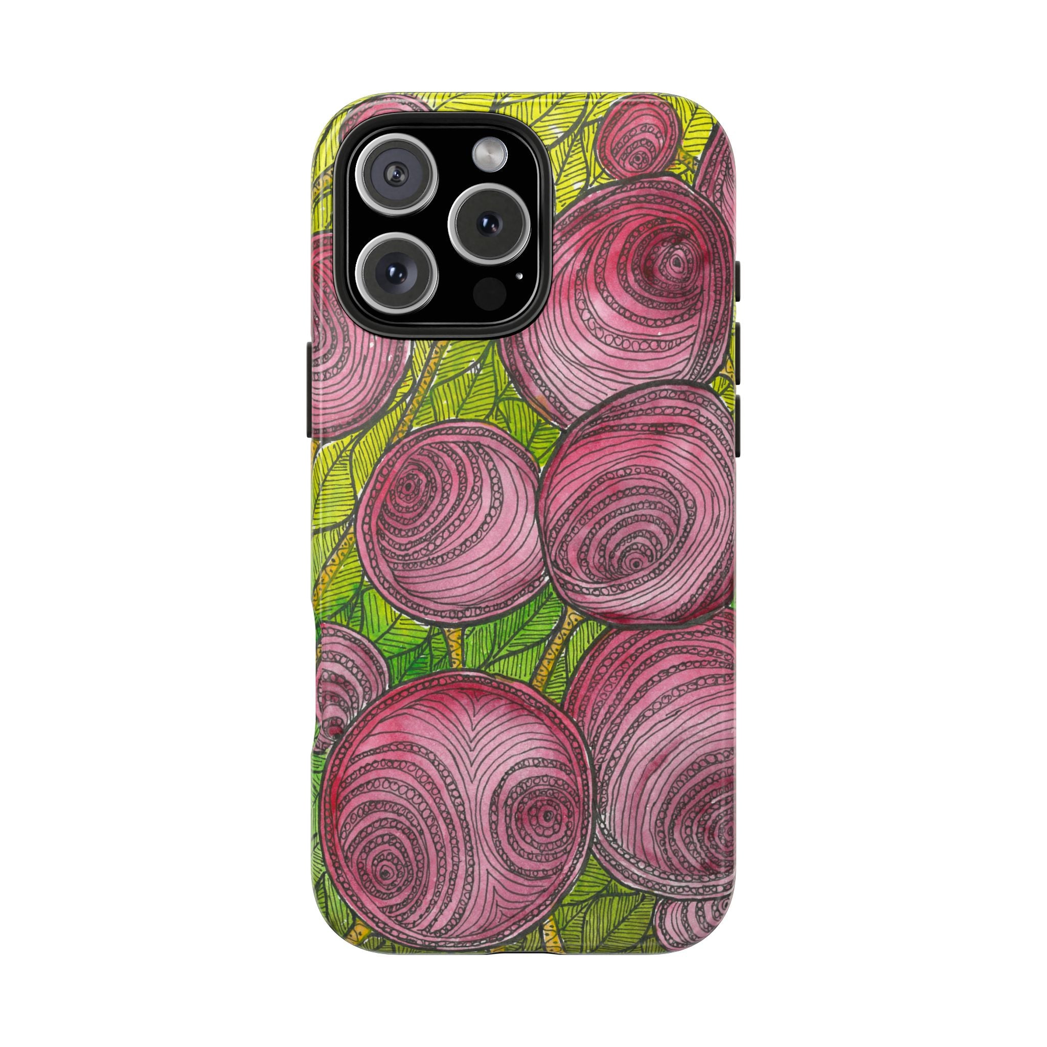 Tough Phone Case - All iPhones and Samsung Galaxys - Exciting Abstract Design #9 Spaced Blossoms