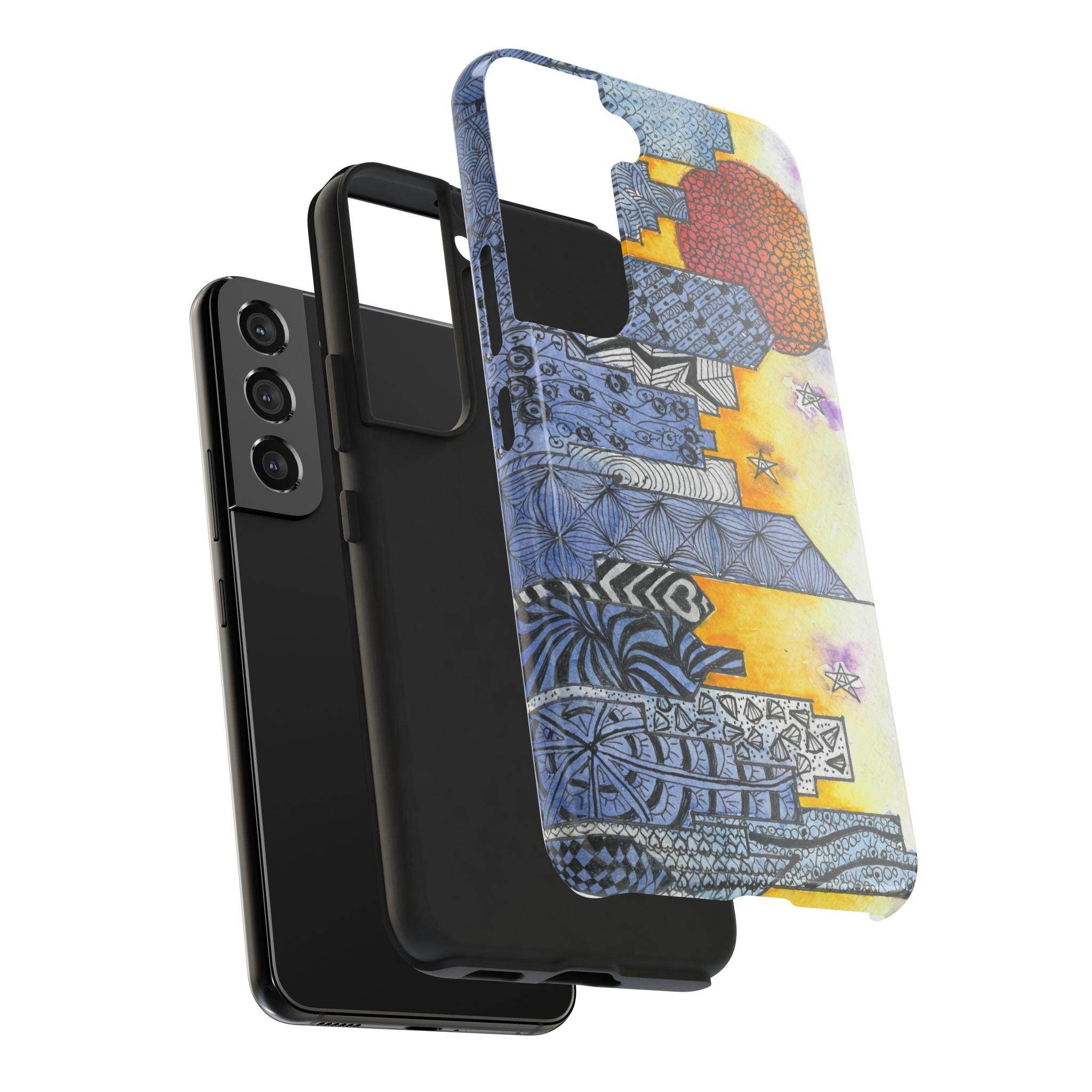 Tough Phone Case - All iPhones and Samsung Galaxys - Exciting Abstract Design #5 In The Shadows