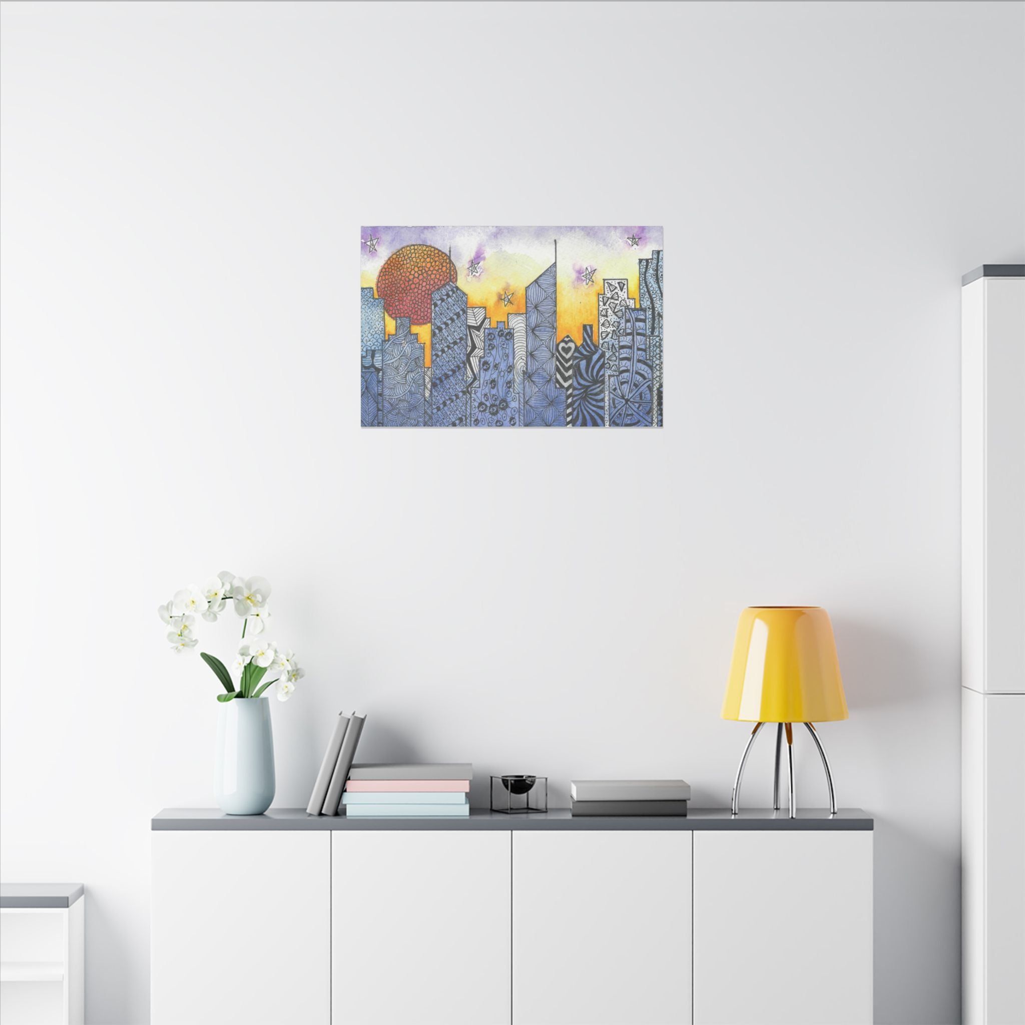 Large Colourful Wall Art, Canvas Prints, For Office, Bedroom or Living Room, or Special Gift #5 In The Shadows