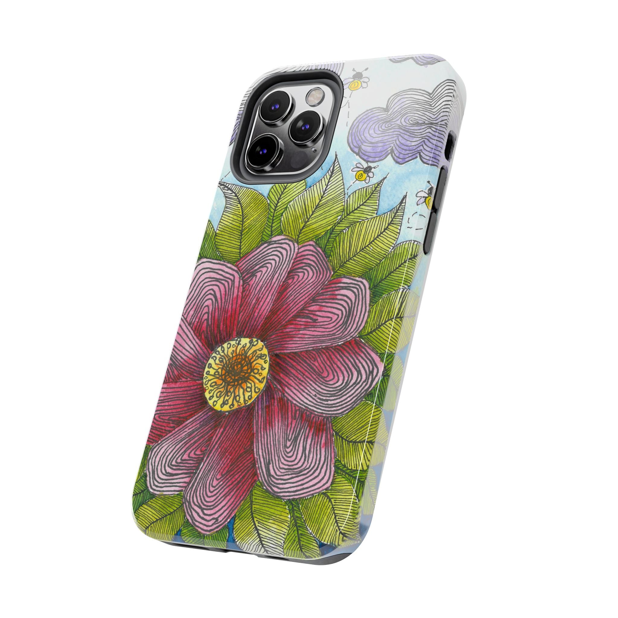 Tough Phone Case - All iPhones and Samsung Galaxys - Exciting Abstract Design  #4 Bloom'n