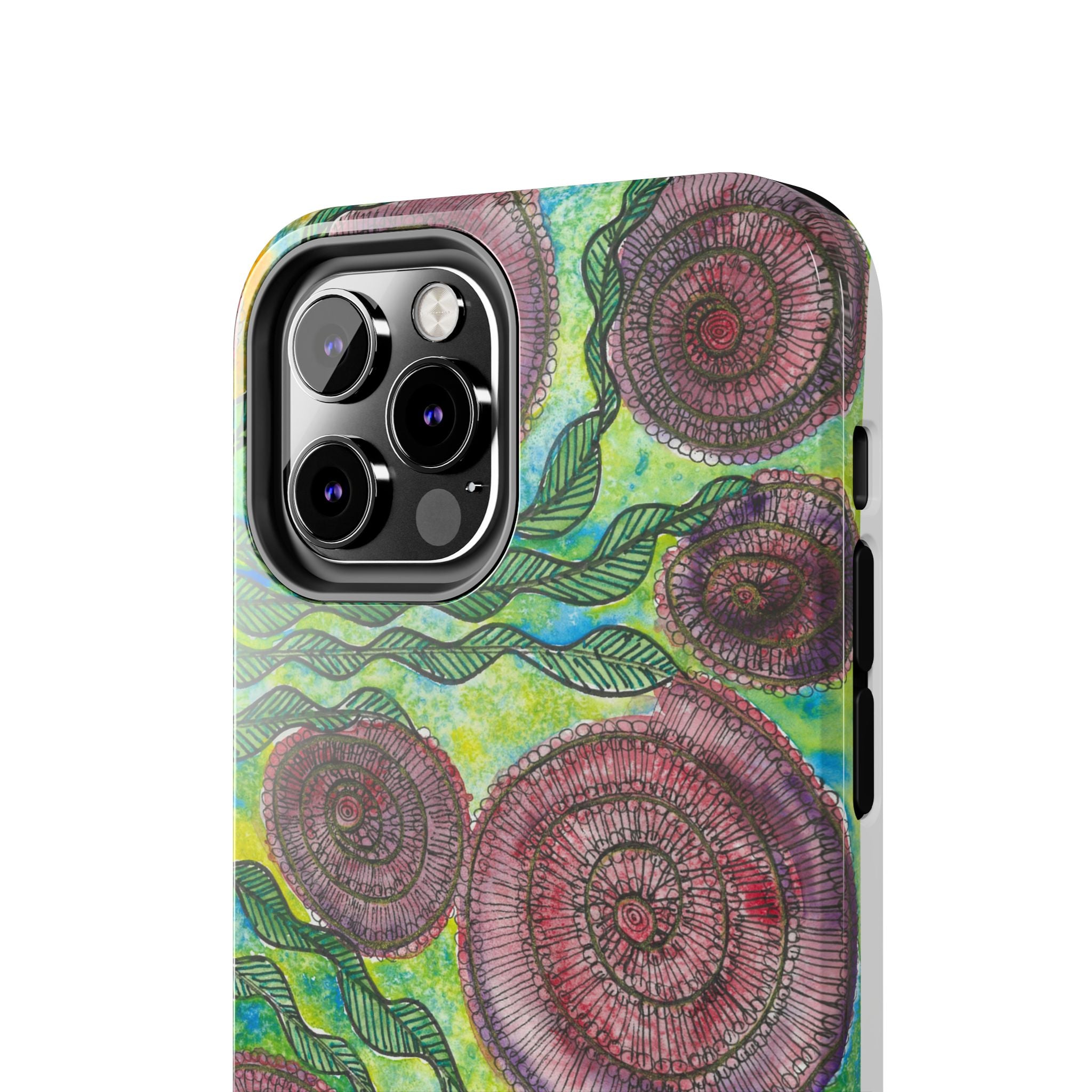 Tough Phone Case - All iPhones and Samsung Galaxys - Exciting Abstract Design #35 Beetroot To Yourself