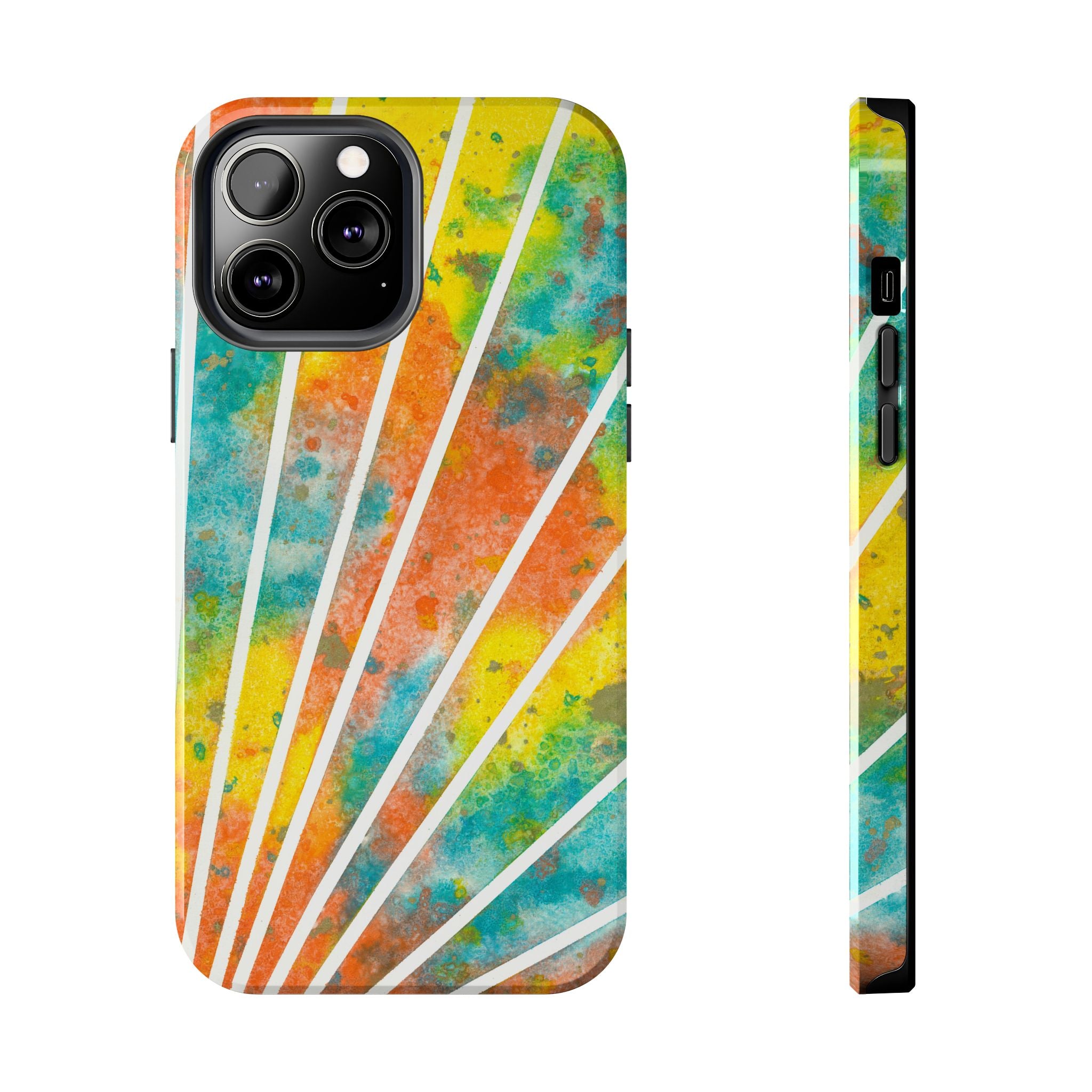 Tough Phone Case - All iPhones and Samsung Galaxys - Exciting Abstract Design #101 Your Energy Radiates