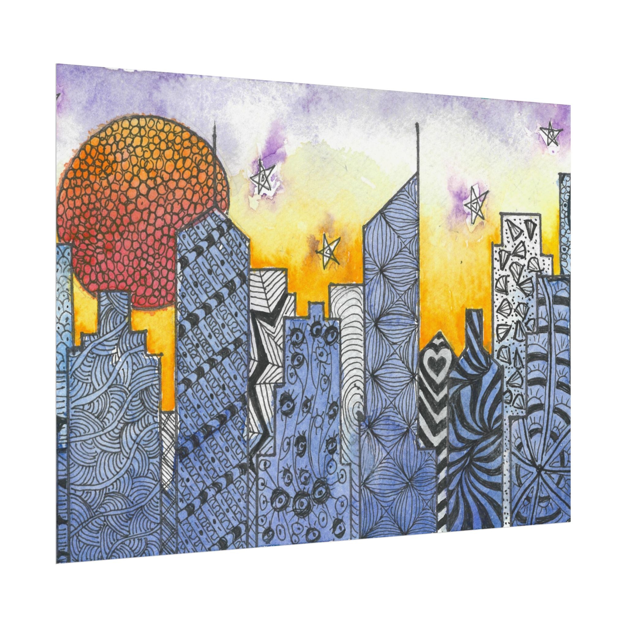 Large Colourful Wall Art, Posters & Prints, For Office, Bedroom or Living Room, or Special Gift #5 In The Shadows