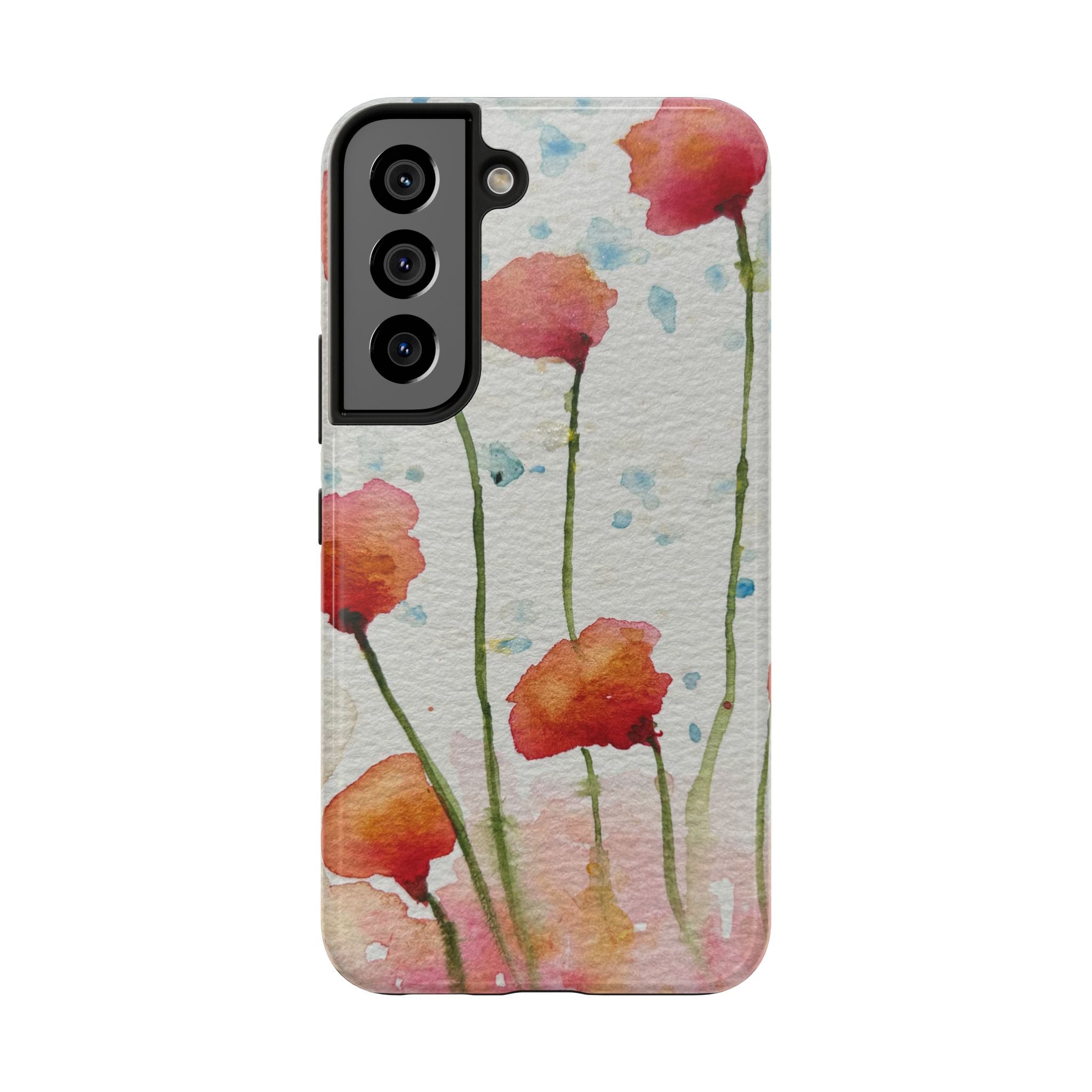 Tough Phone Case - All iPhones and Samsung Galaxys - Exciting Abstract Design #94 Poppies Galore
