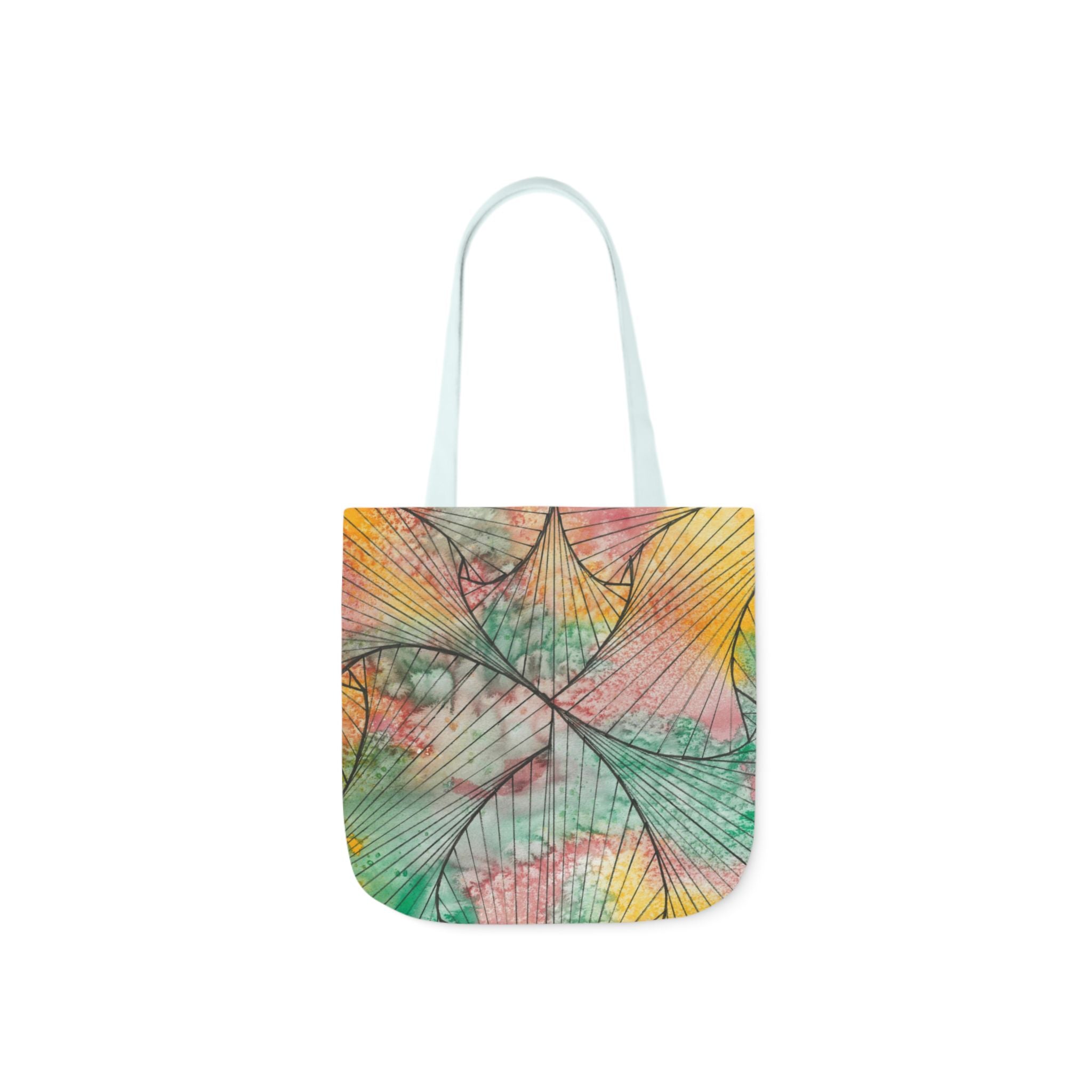 Canvas Tote Bags, Colourful Abstract Designs, 5-Color Straps, 3 Sizes.  For Family and friends or a Special Gift #70 Whats It All About Alfie