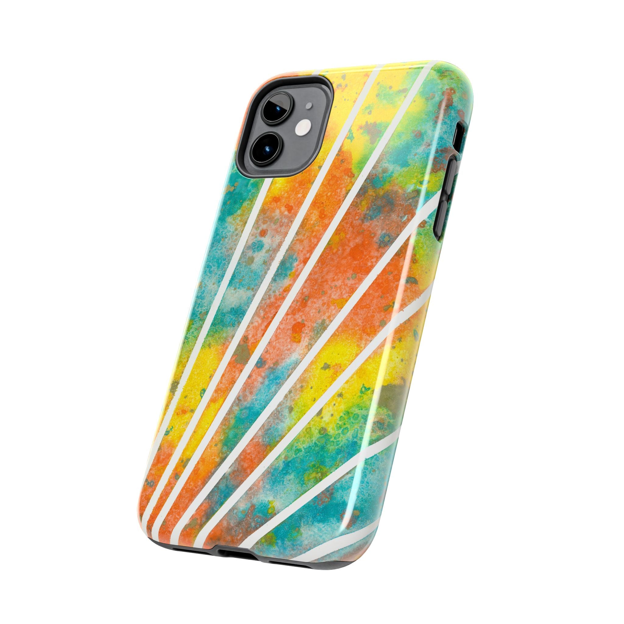 Tough Phone Case - All iPhones and Samsung Galaxys - Exciting Abstract Design #101 Your Energy Radiates