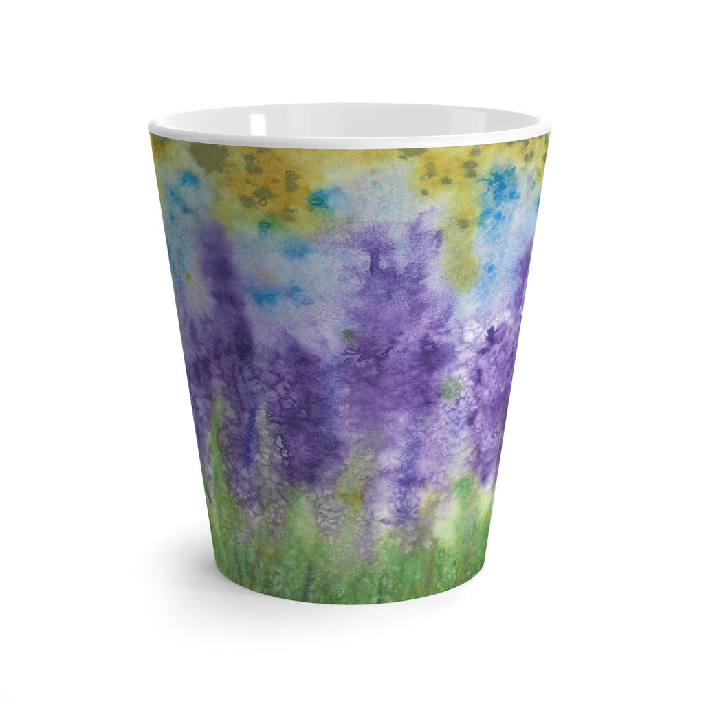 Coffee Mugs and Cups. Colourful Abstract Designs. Perfect for Home, Office or Special Gift #74 Lavender Fields