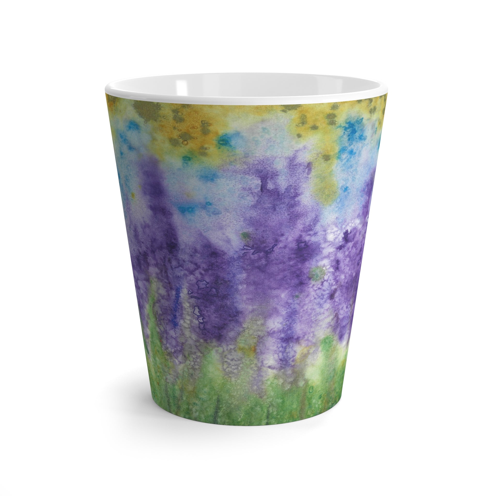 Coffee Mugs and Cups. Colourful Abstract Designs. Perfect for Home, Office or Special Gift #74 Lavender Fields