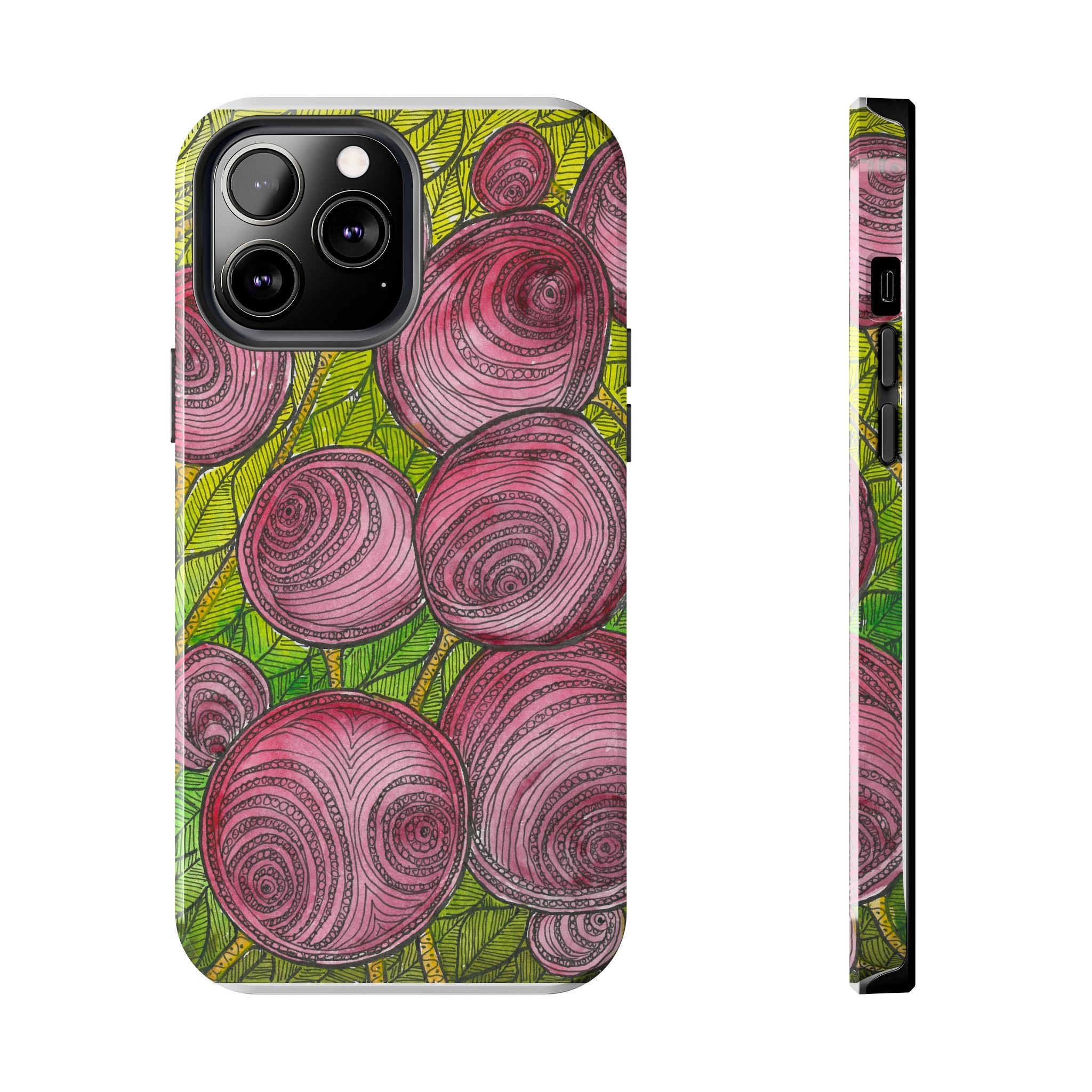 Tough Phone Case - All iPhones and Samsung Galaxys - Exciting Abstract Design #9 Spaced Blossoms