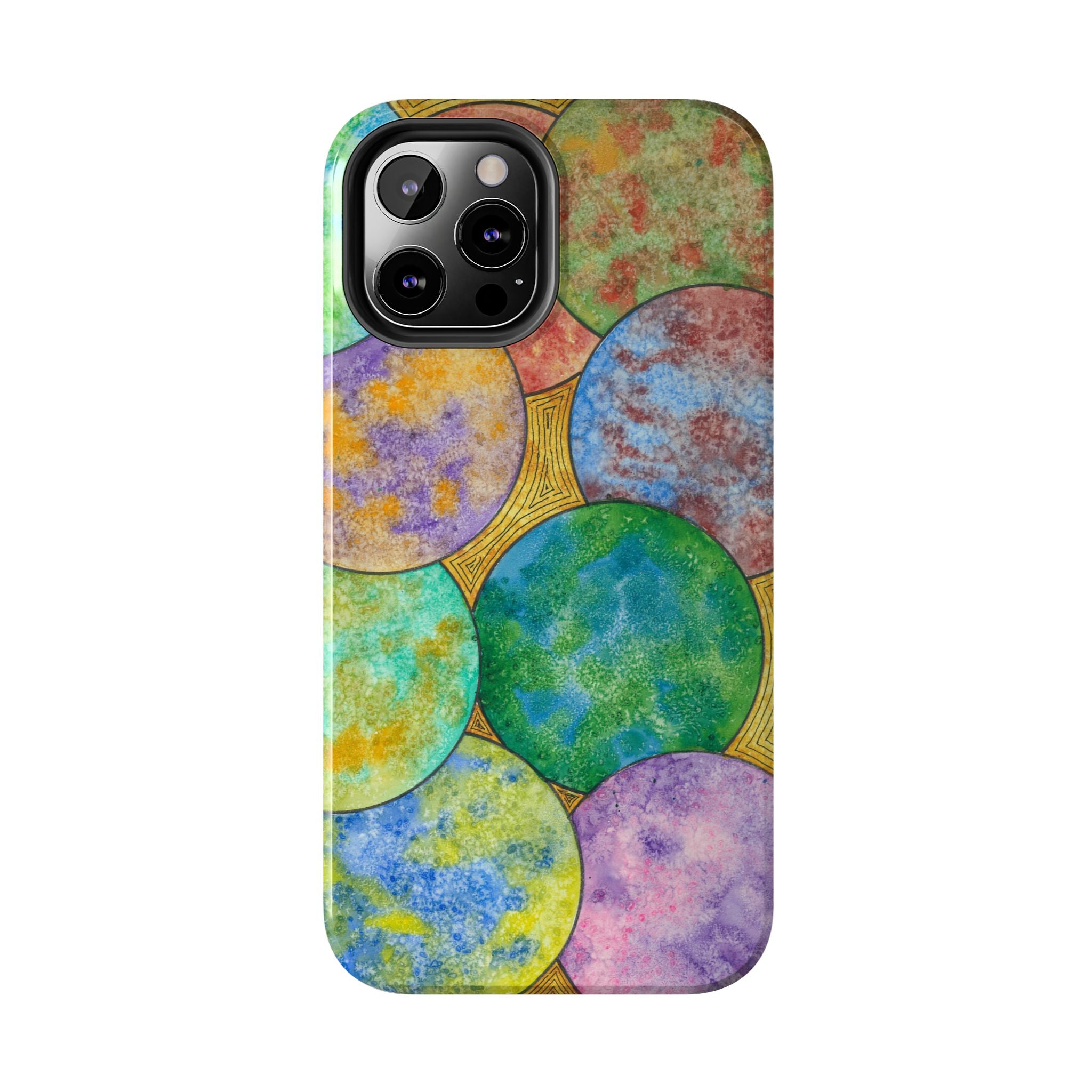 Tough Phone Case - All iPhones and Samsung Galaxys - Exciting Abstract Design #61 Worlds Apart