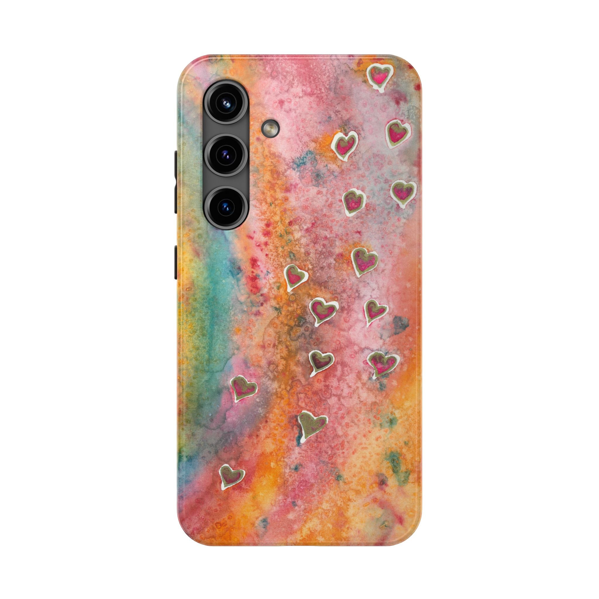 Tough Phone Case - All iPhones and Samsung Galaxys - Exciting Abstract Design #96 Love, Friendship, integrity