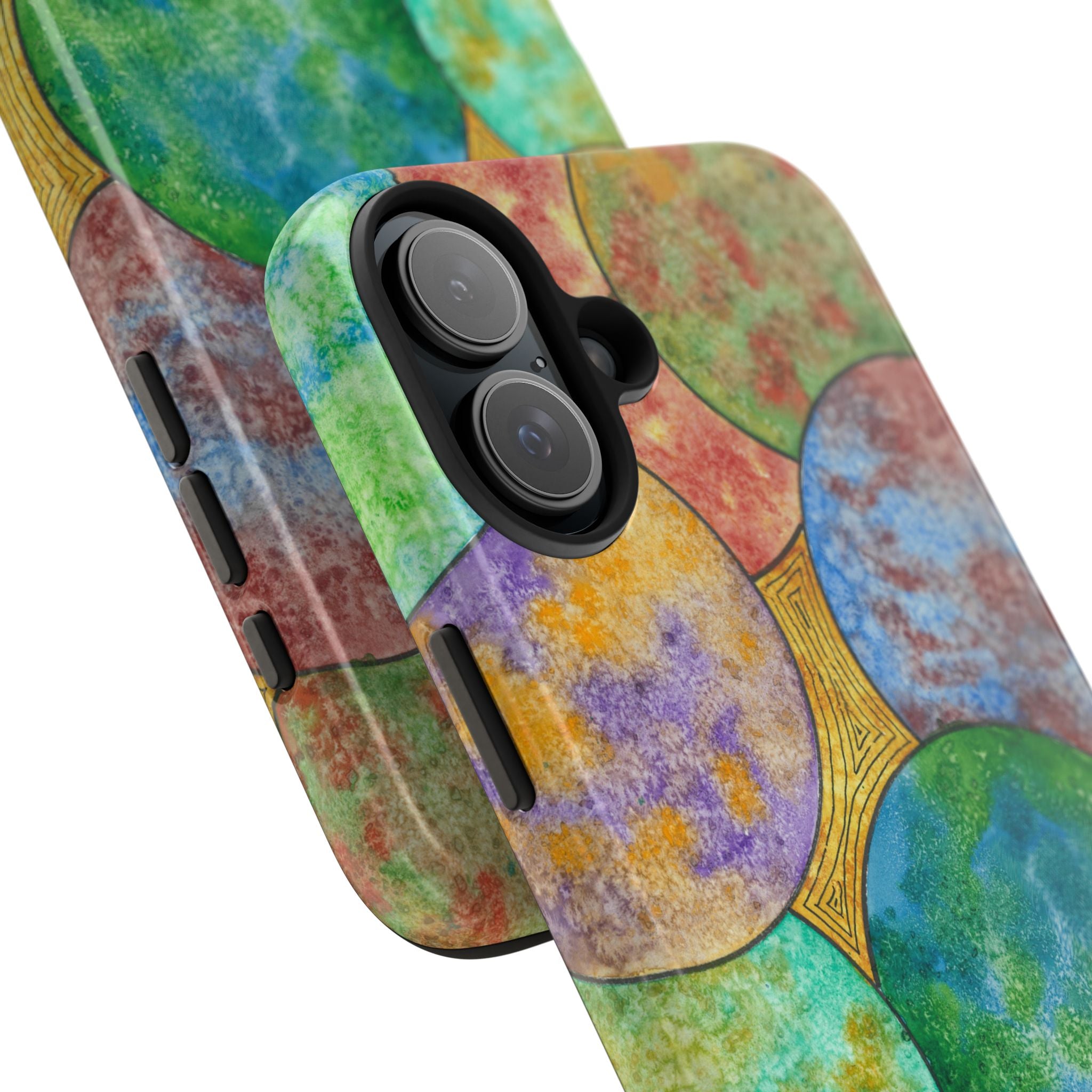 Tough Phone Case - All iPhones and Samsung Galaxys - Exciting Abstract Design #61 Worlds Apart