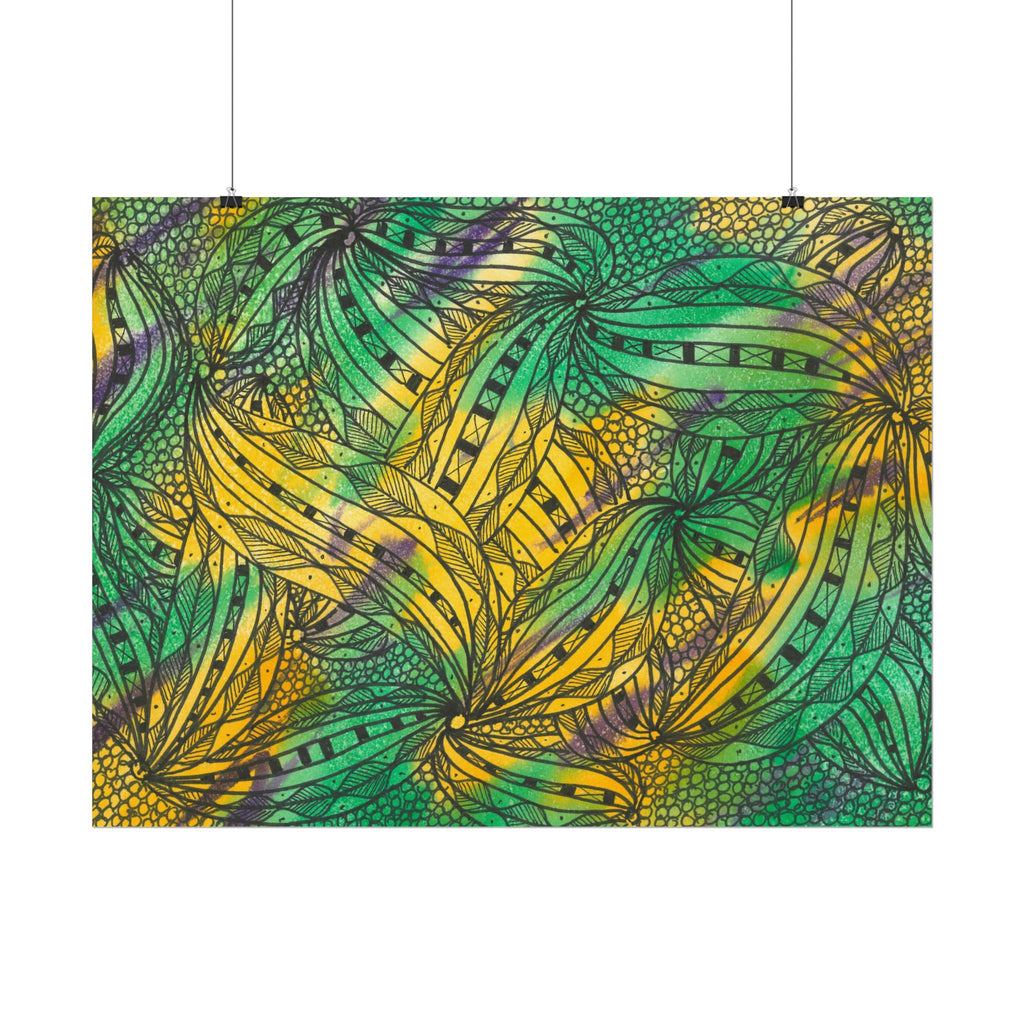 Large Colourful Wall Art, Posters & Prints, For Office, Bedroom or Living Room, or Special Gift #37 Shubbery!
