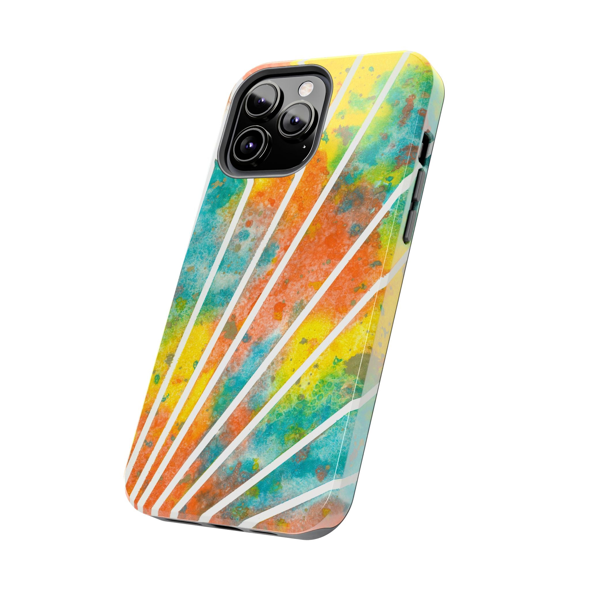 Tough Phone Case - All iPhones and Samsung Galaxys - Exciting Abstract Design #101 Your Energy Radiates